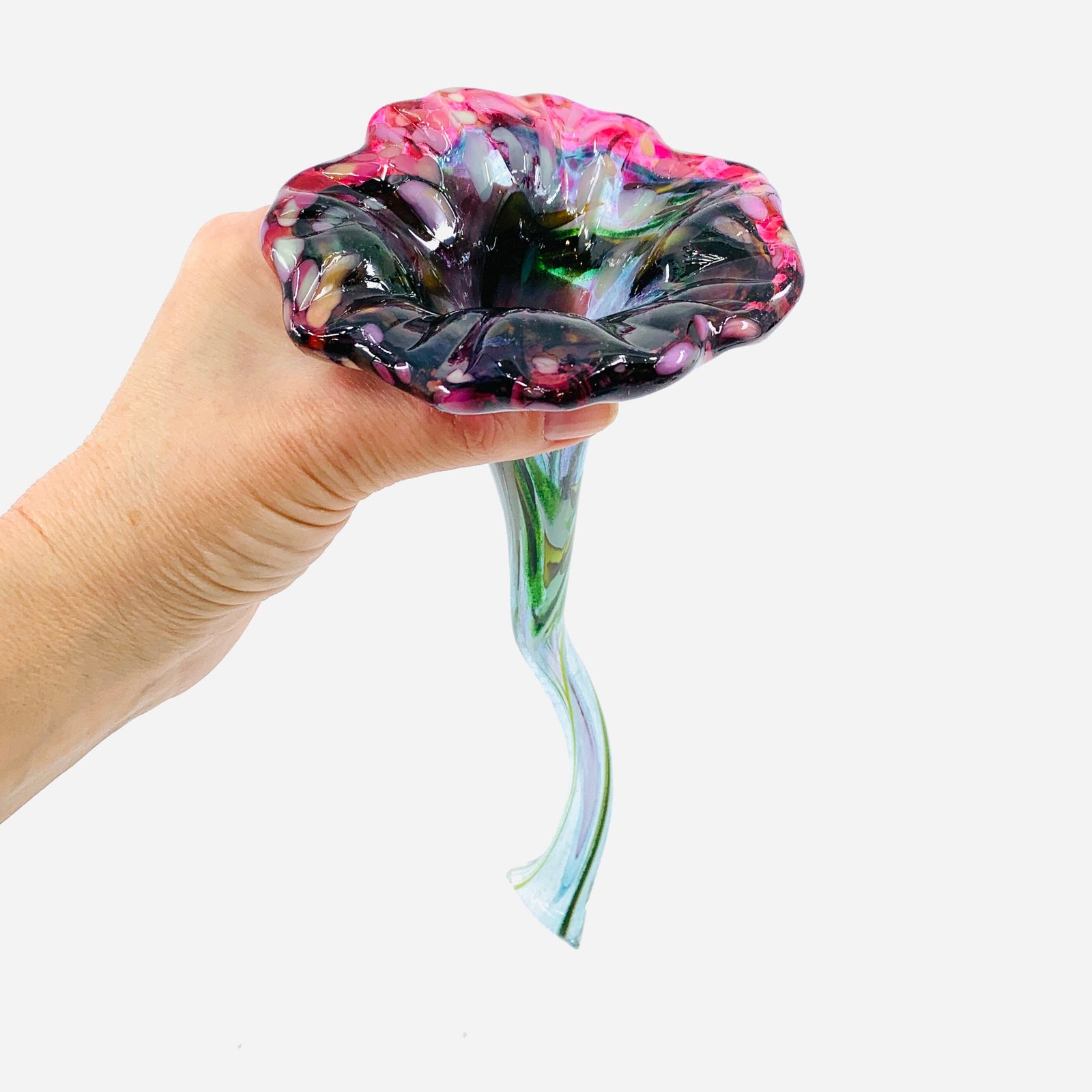 Pulled Glass Flower 66 Decor Luke Adams Glass Blowing Studio 