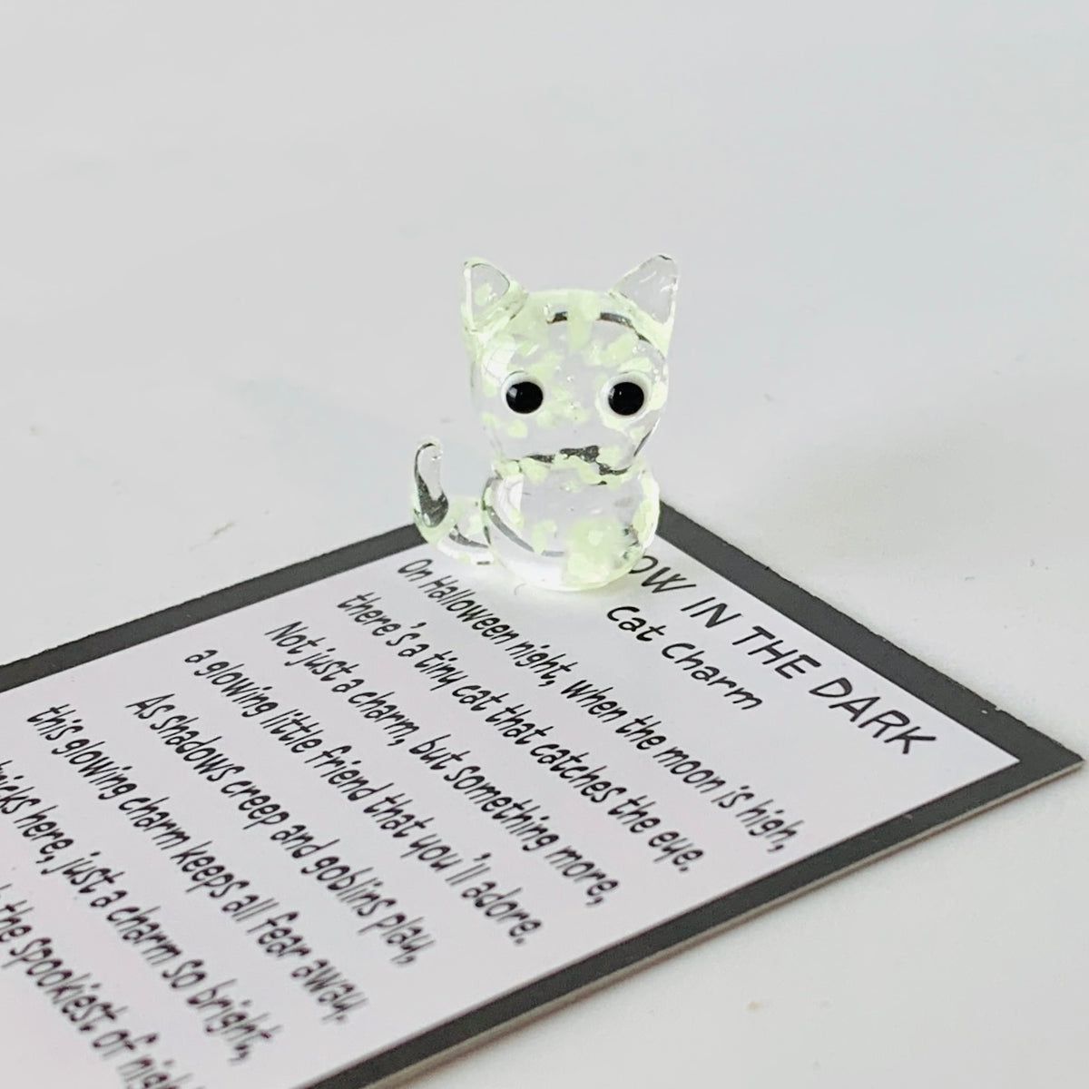 Glow in the Dark Cat Charm - PT204