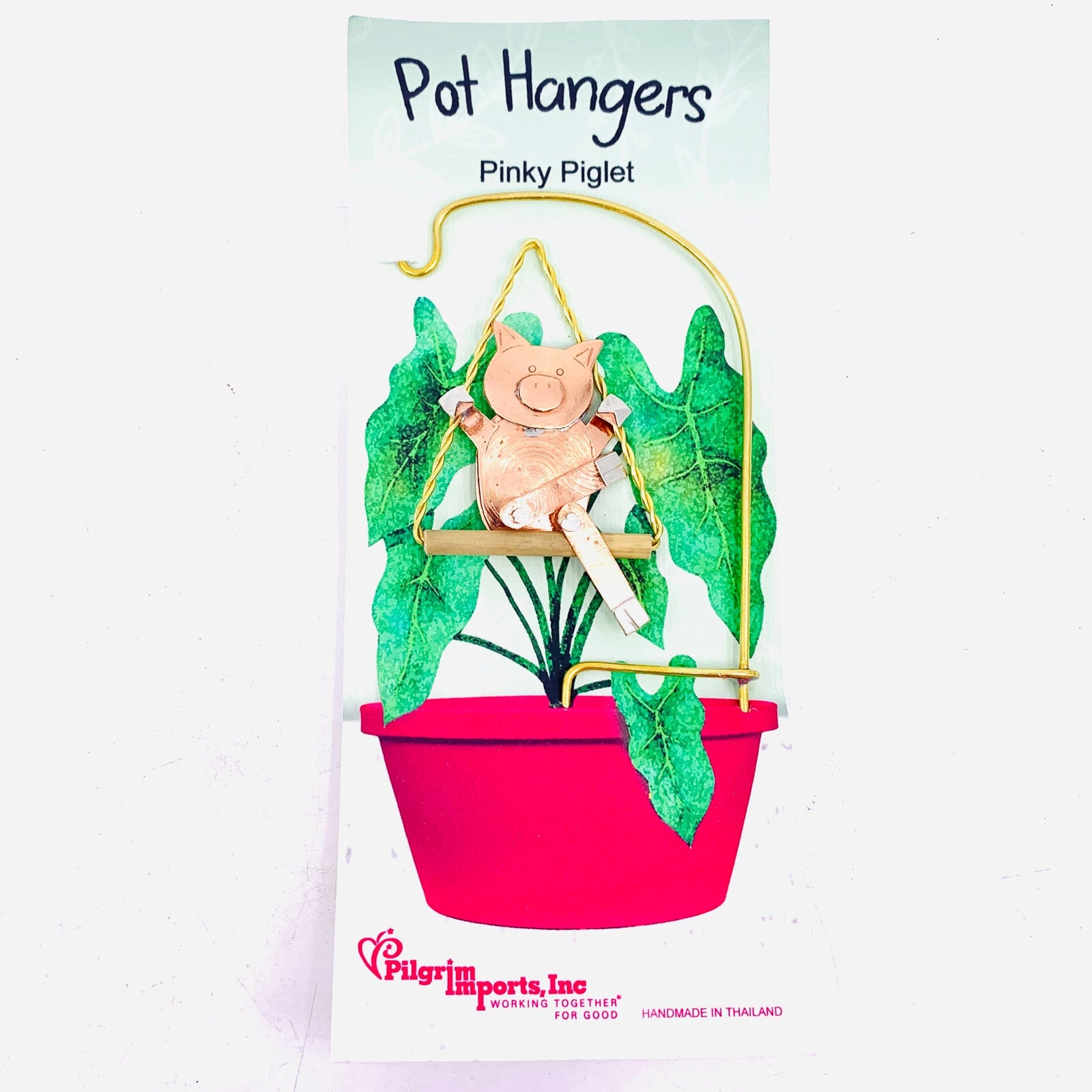 Plant Hangers 5, Pinky Piglet Miniature Pilgrim Imports 