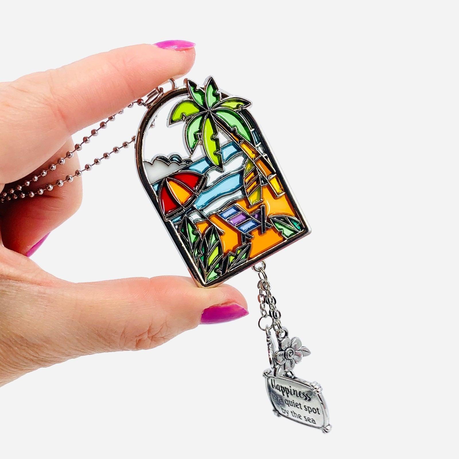 Vacation Enamel Car Charm Ornament GANZ 
