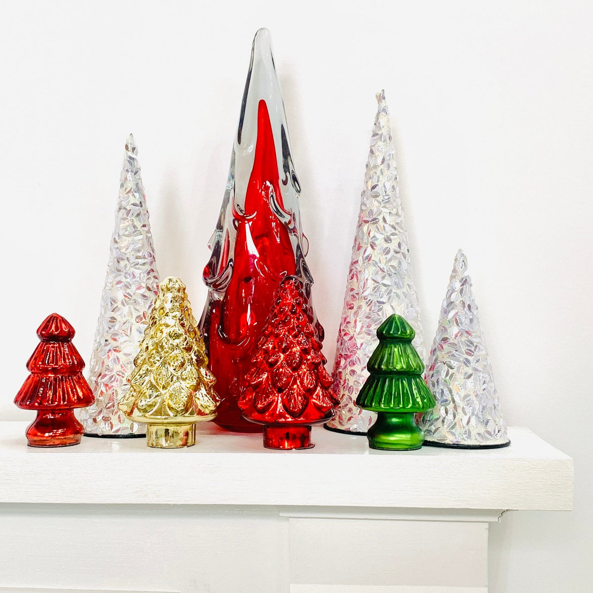 Beaded Holiday Trees Diamond Star 