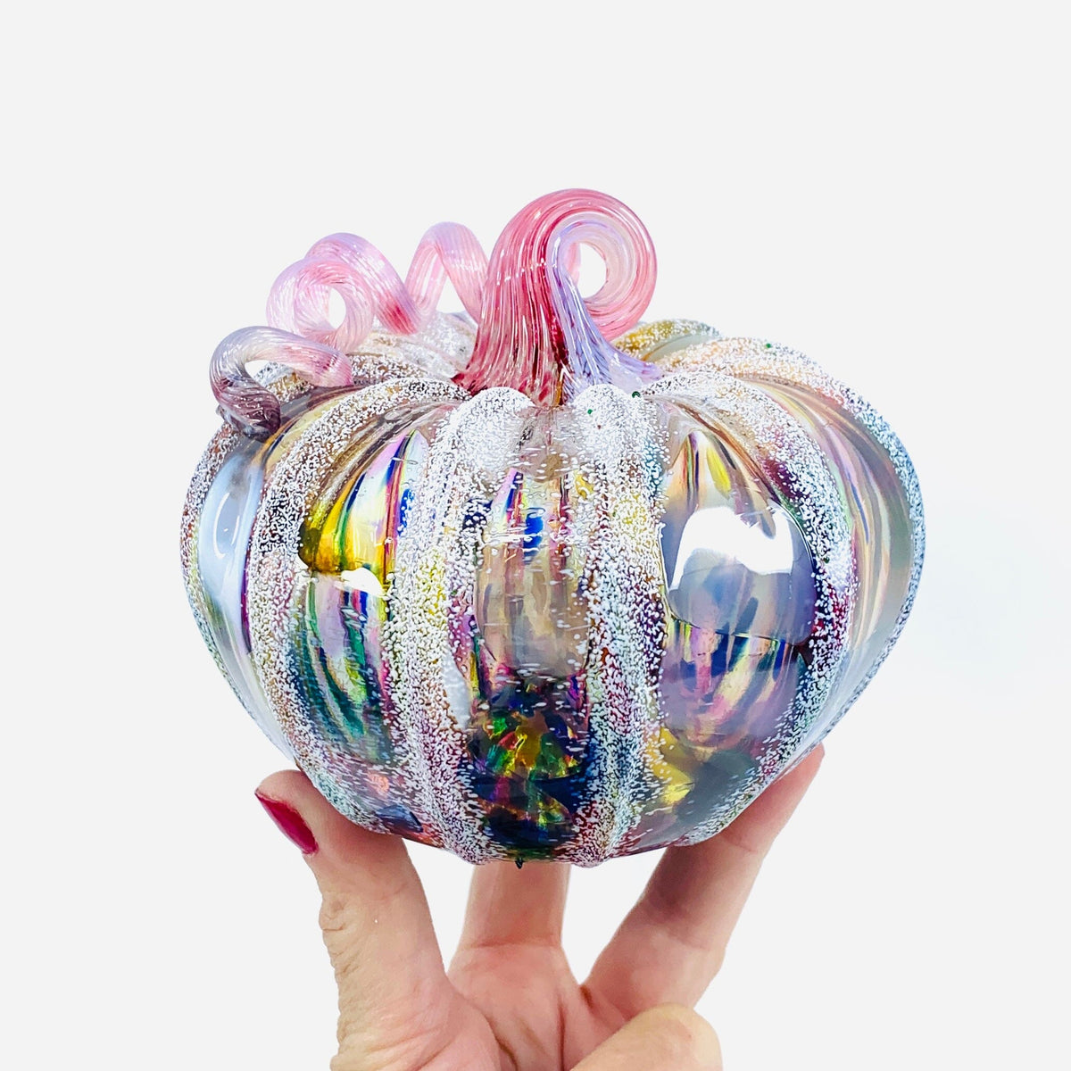 Daily Pumpkin 1861 Snowfall Squat Gabby Luke Adams Glass Blowing Studio 