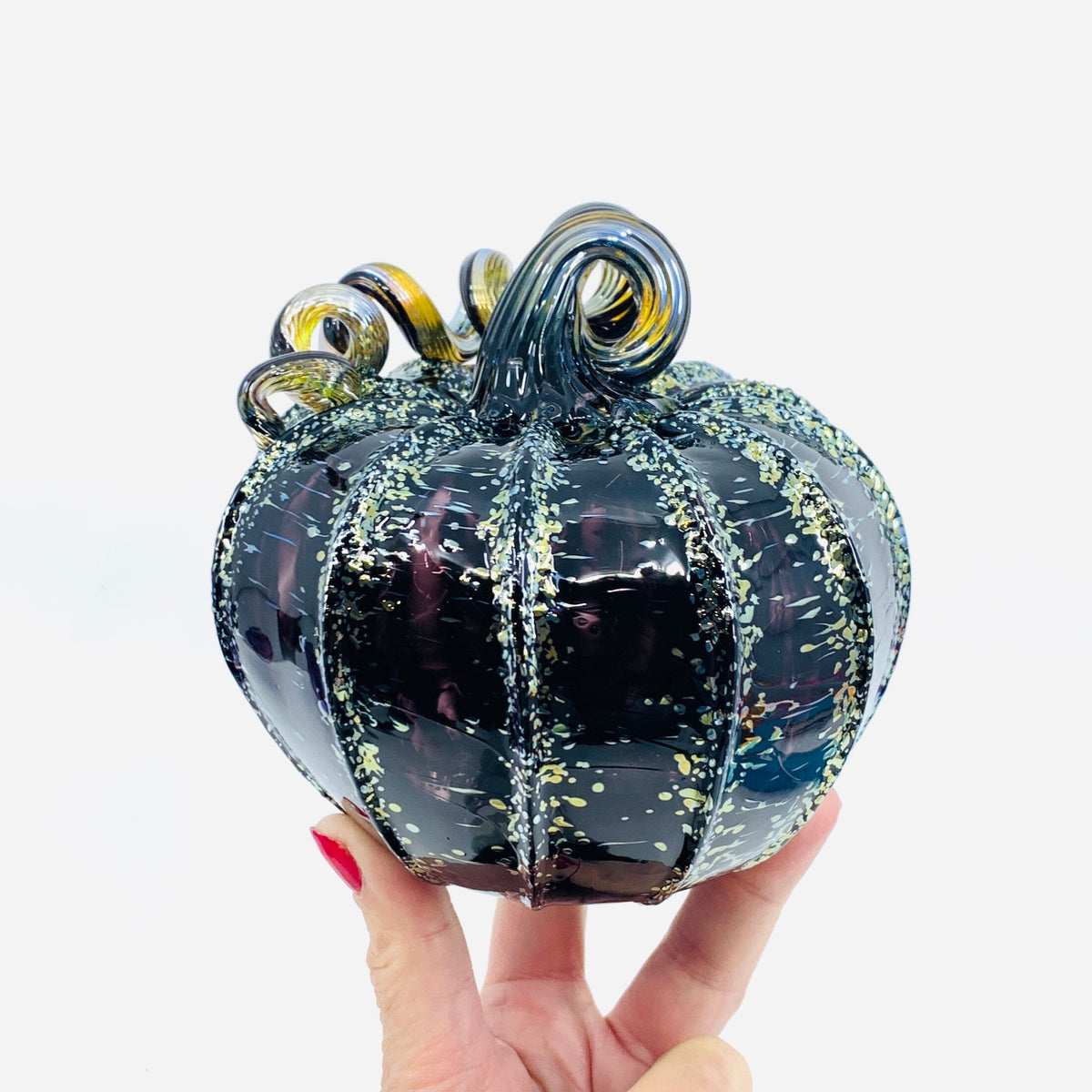 Daily Pumpkin 2456 Squat Gabby Luke Adams Glass Blowing Studio 