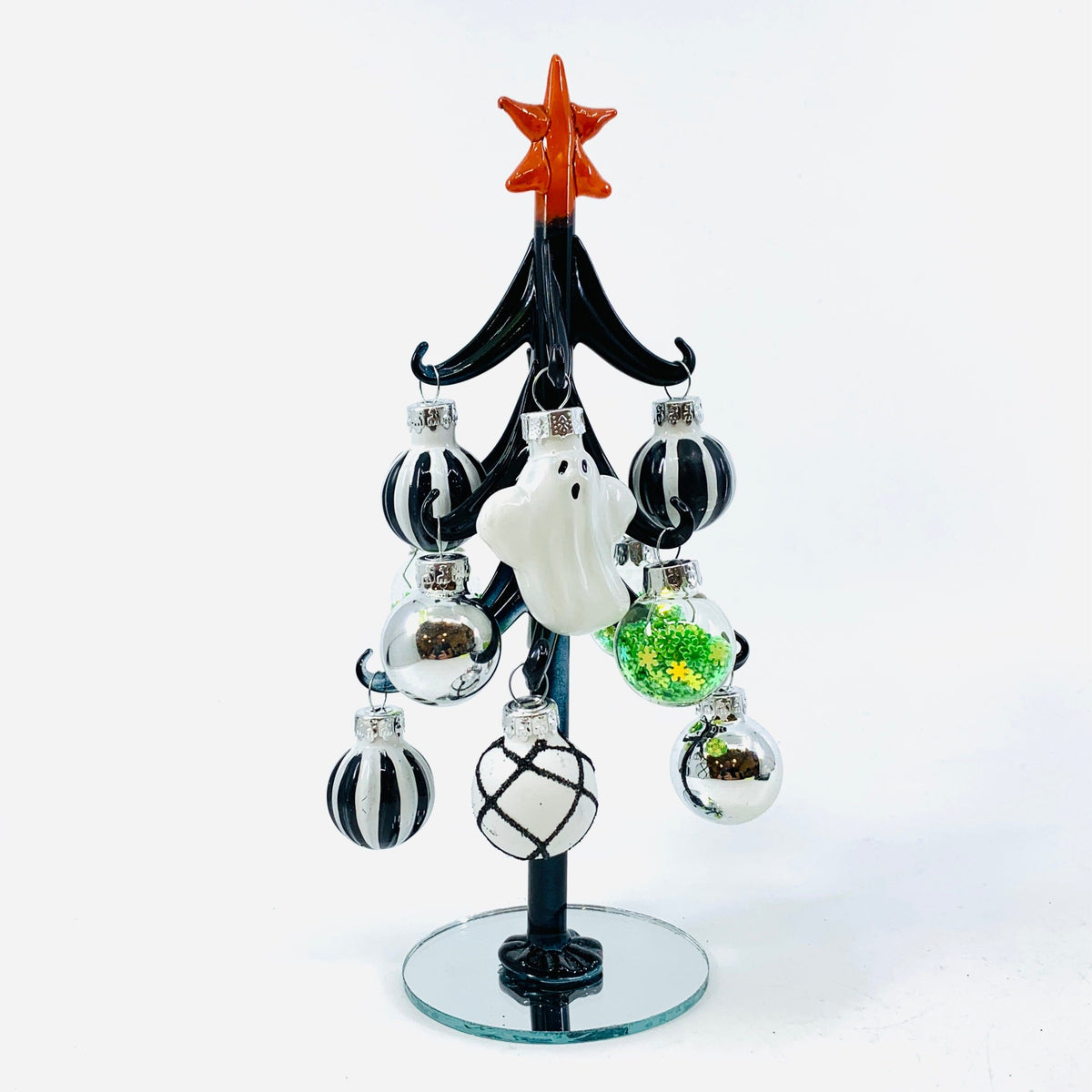 Glass Halloween Tree - Ghoul 30 Decor GANZ 