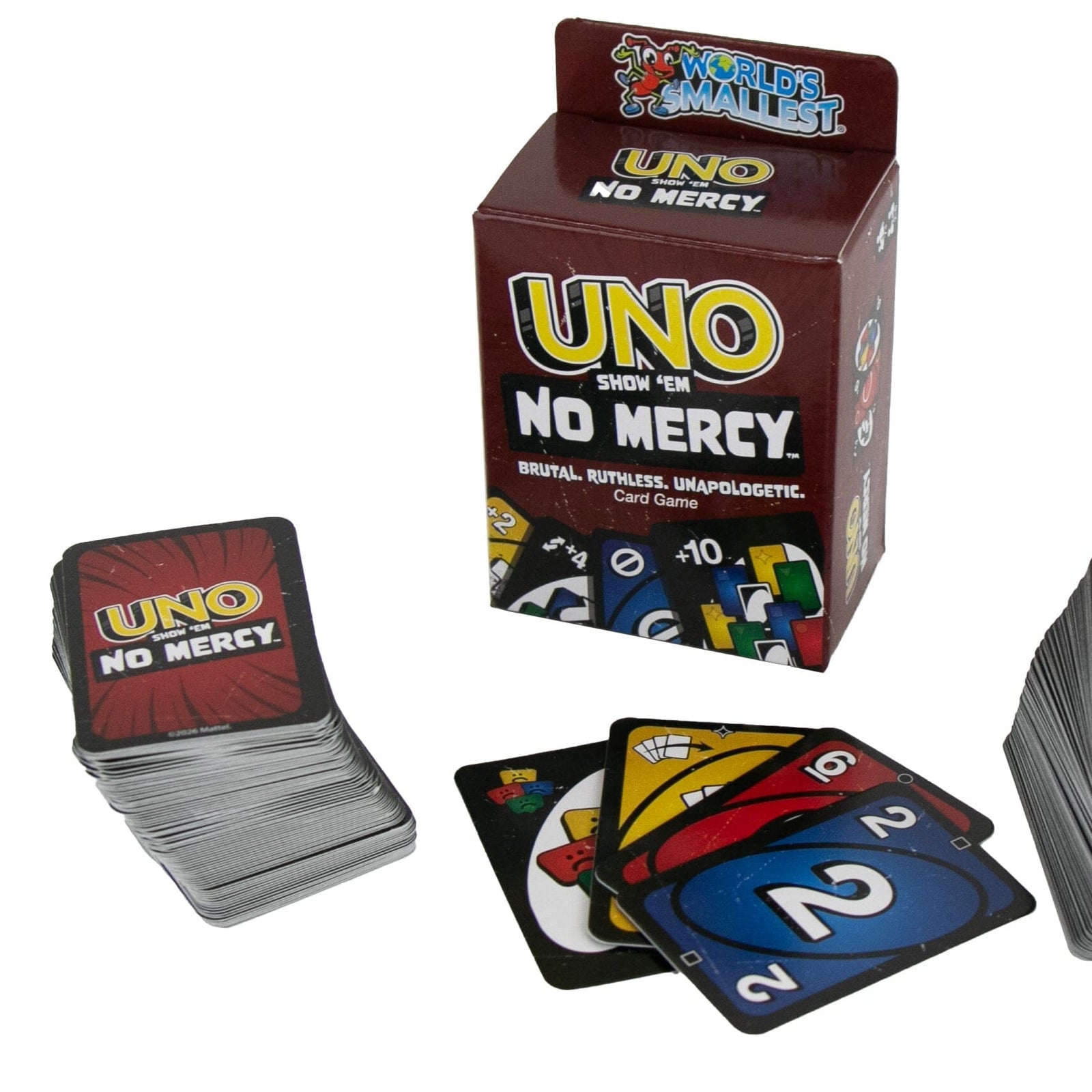 World's Smallest UNO Show 'Em No Mercy Card Game Super Impulse 