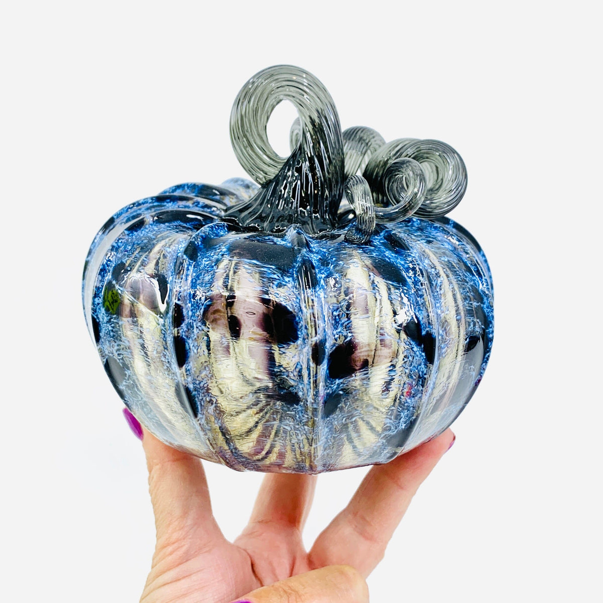 Fall Pumpkin 10 Squat Gabby Luke Adams Glass Blowing Studio 