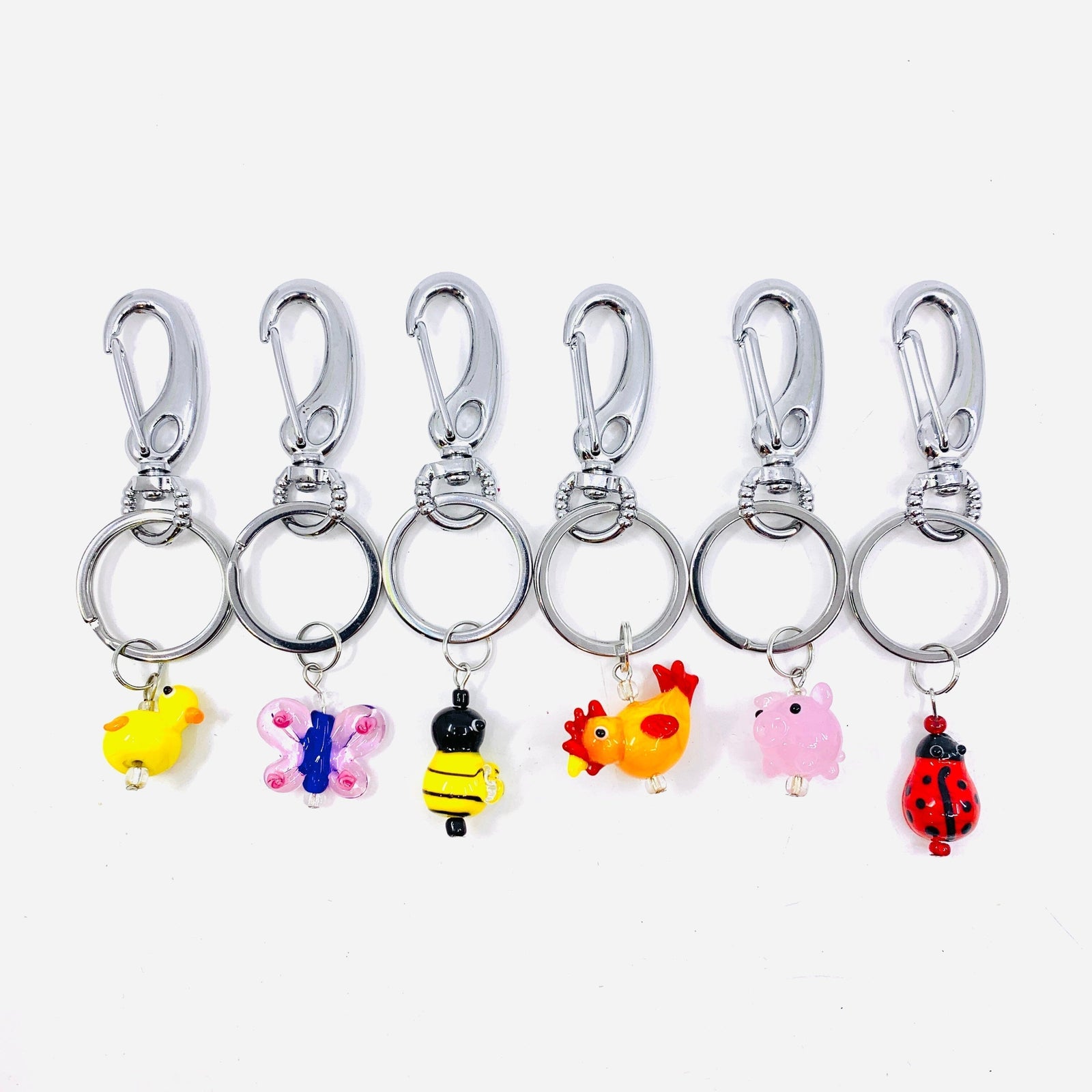 Tiny Glass Rubberduck Keychain GANZ 