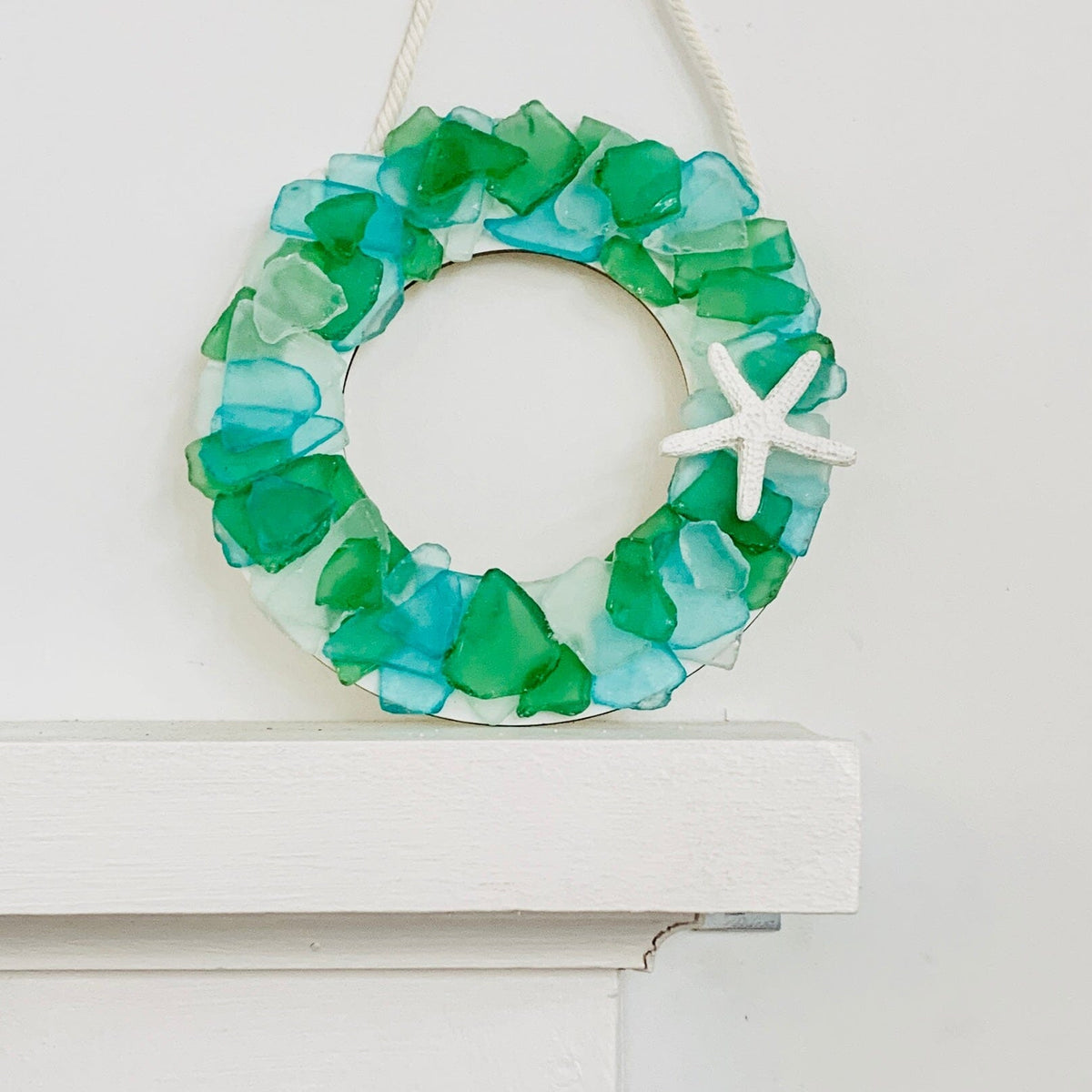 Sea Glass Wreath Wall Art Chesapeake Bay 