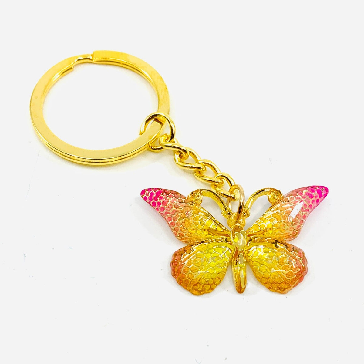 Sparkle Butterfly Keychains Accessory Alex Yellow 
