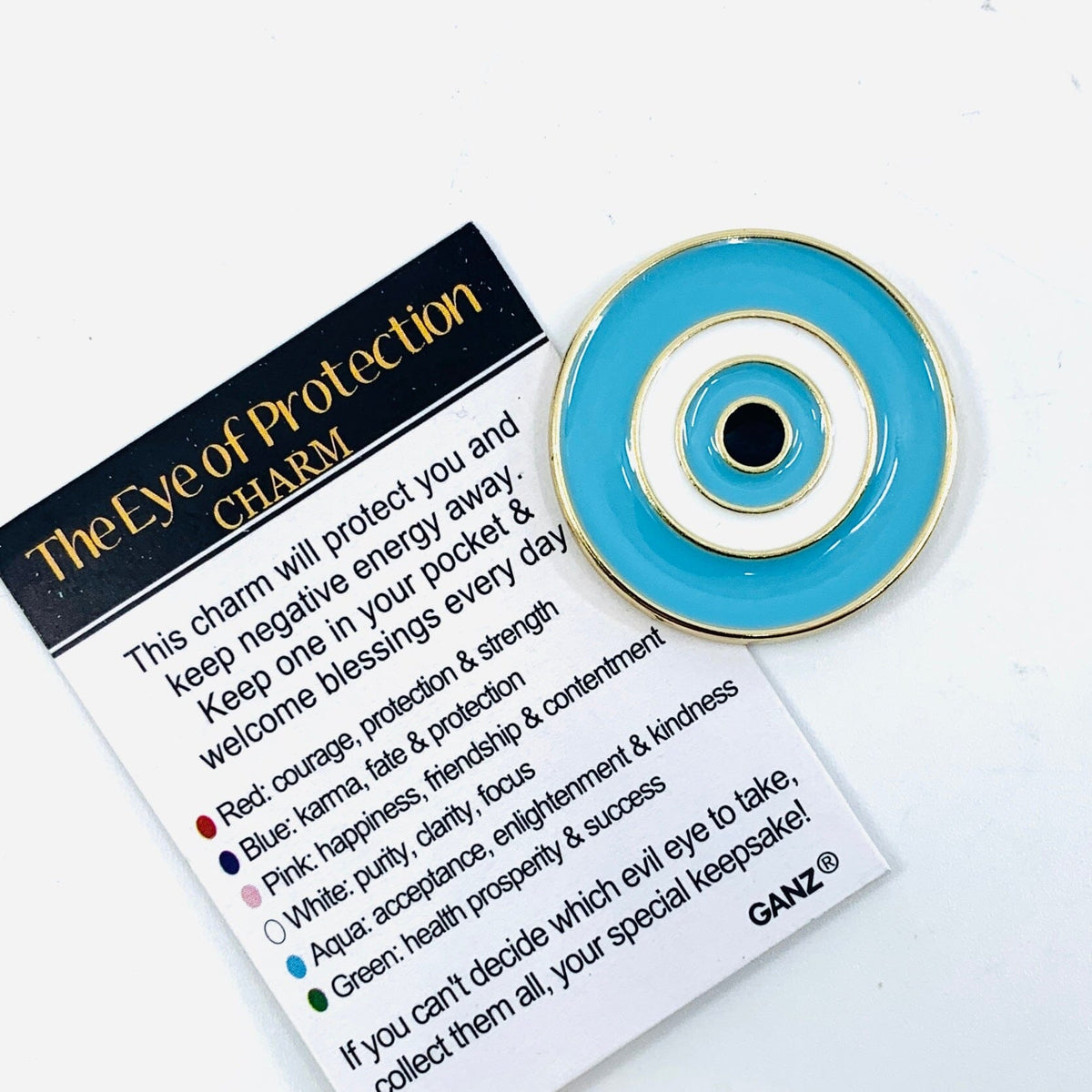 The Eye of Protection Charm PT160 Miniature GANZ Blue 