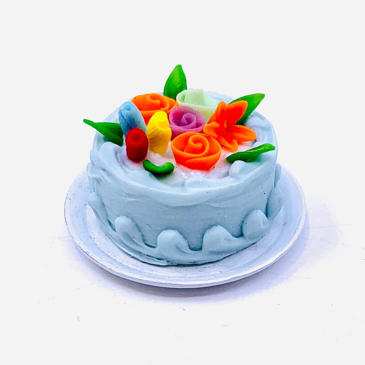 Tiniest Confectioner's Cake, Blue Miniature - 