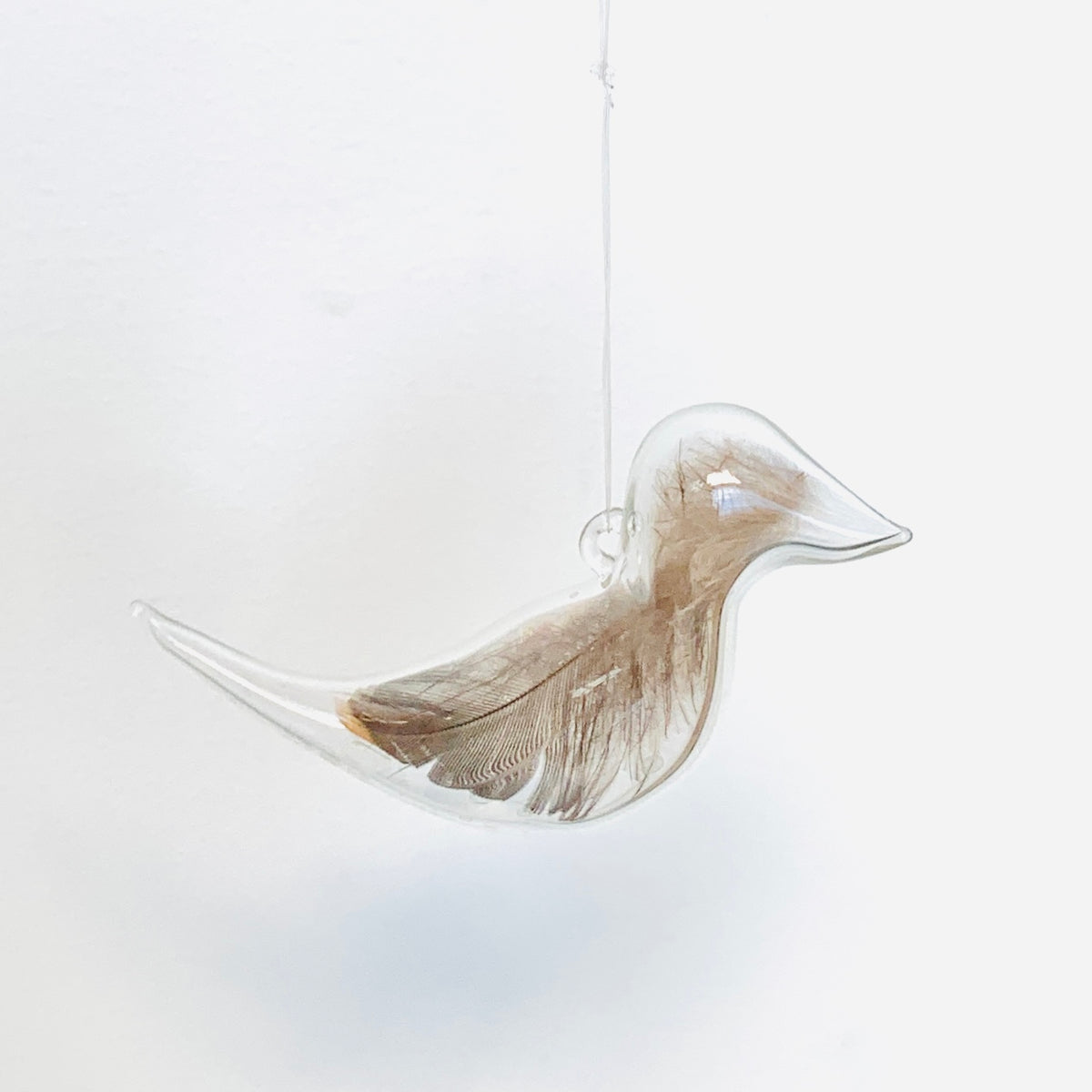 Artisan Feather Bird Ornament,  9