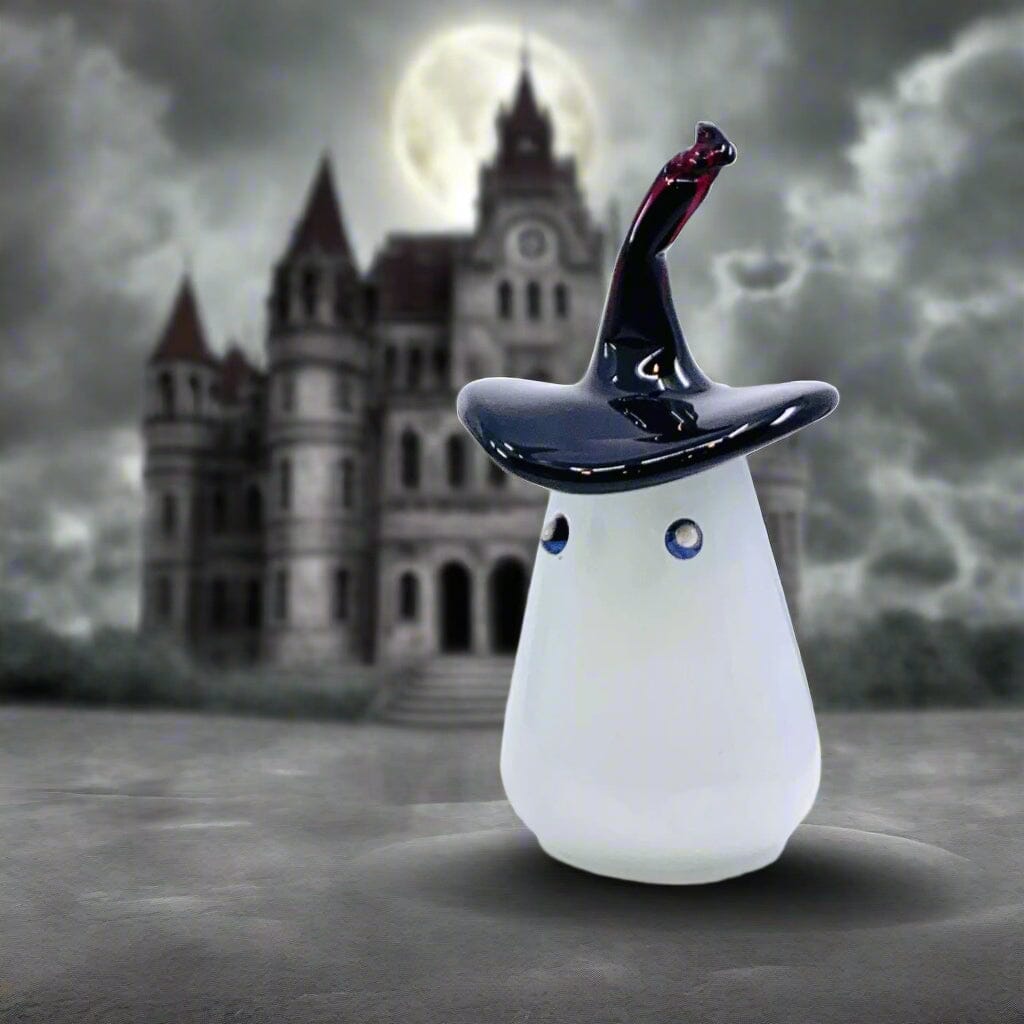 Small Hand Blown Glass Ghost Diamond Star 