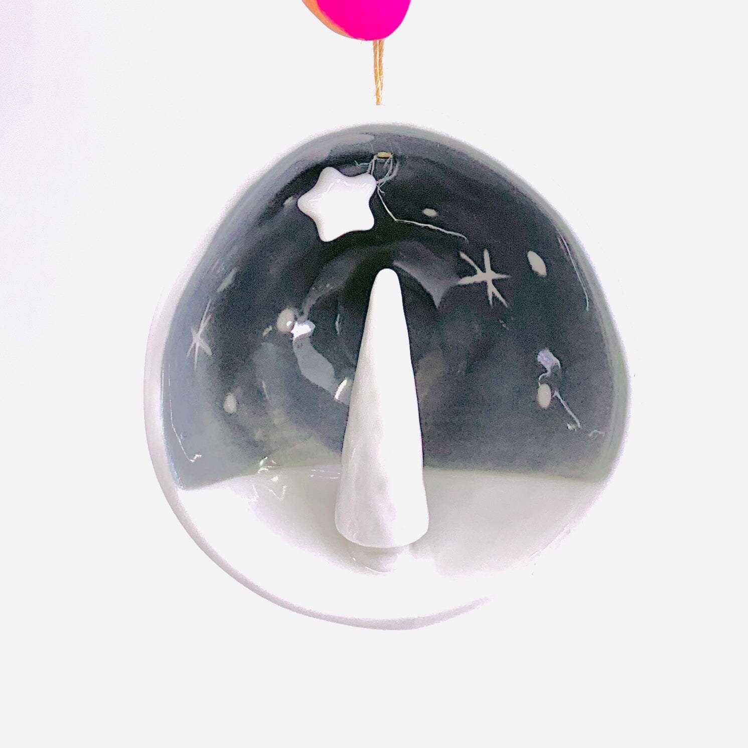 Porcelain Half Bauble Christmas Tree Ornament Ornament Two's Company 