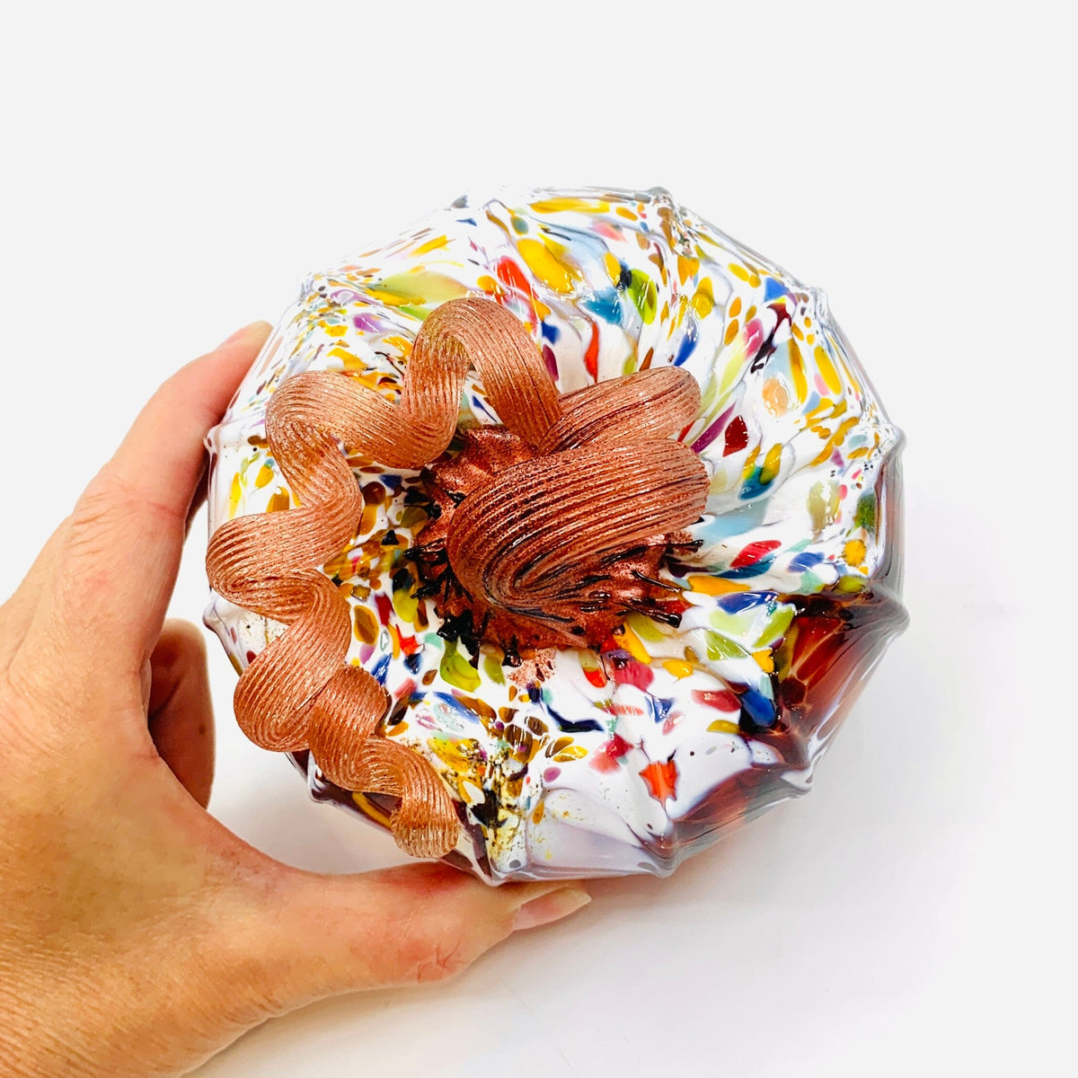 Daily Pumpkin 1605 Cupcake Squat Gabby Luke Adams Glass Blowing Studio 