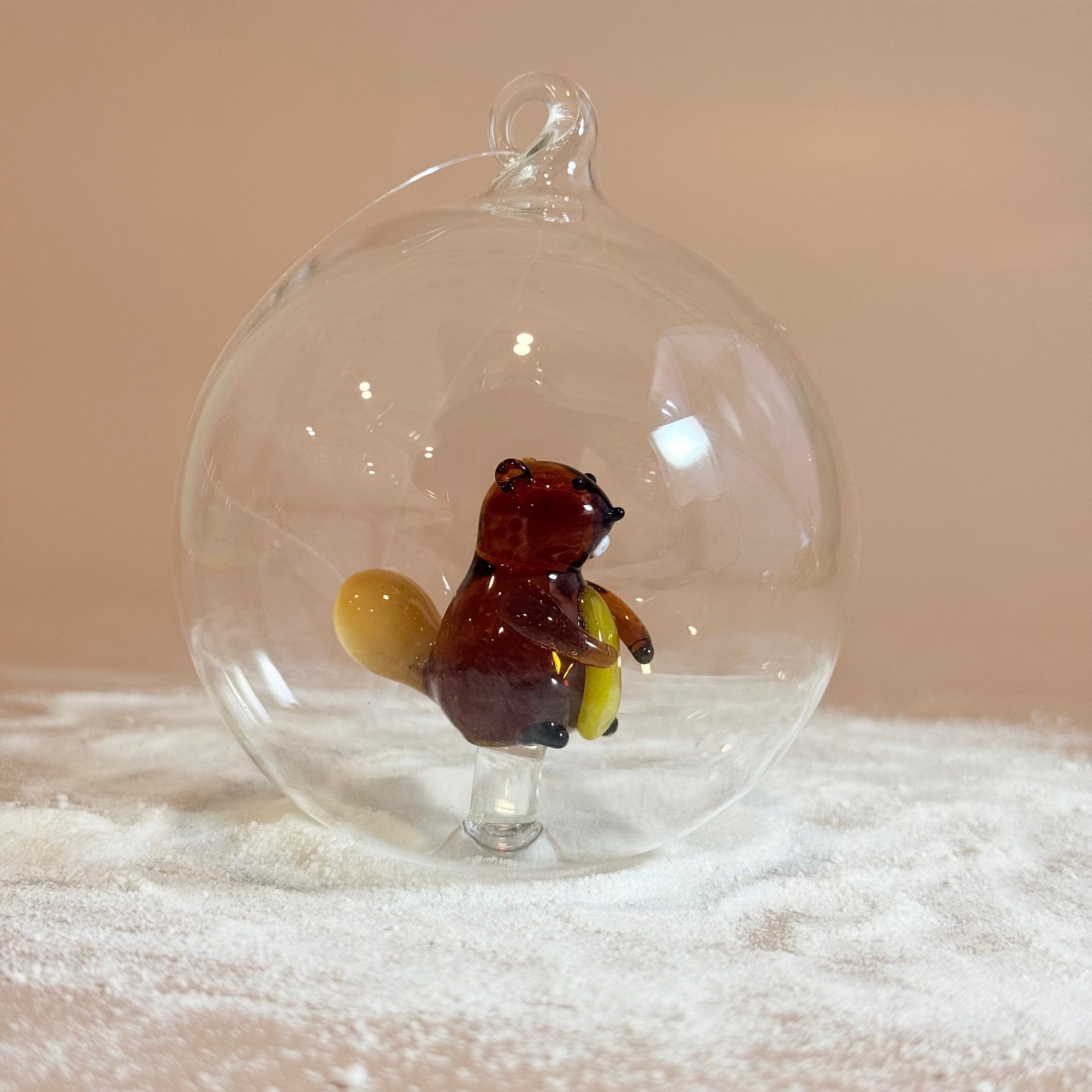 Glass Icon Ornament, Beaver ICHENDORF 