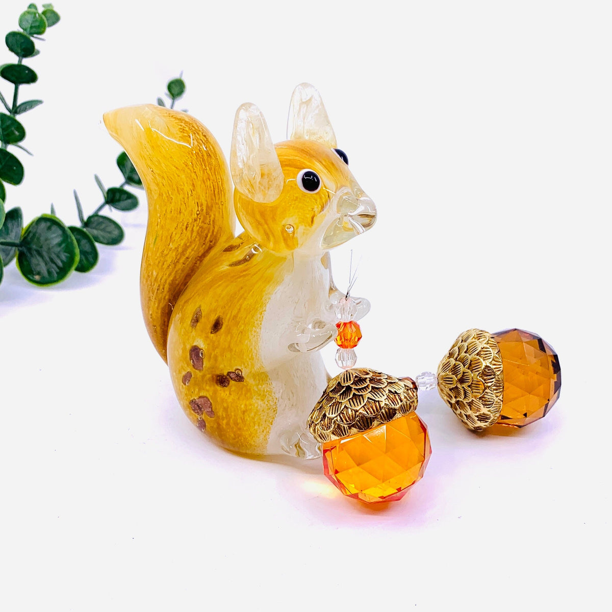 Acorn Crystal Ornament, Brown Ornament GANZ 