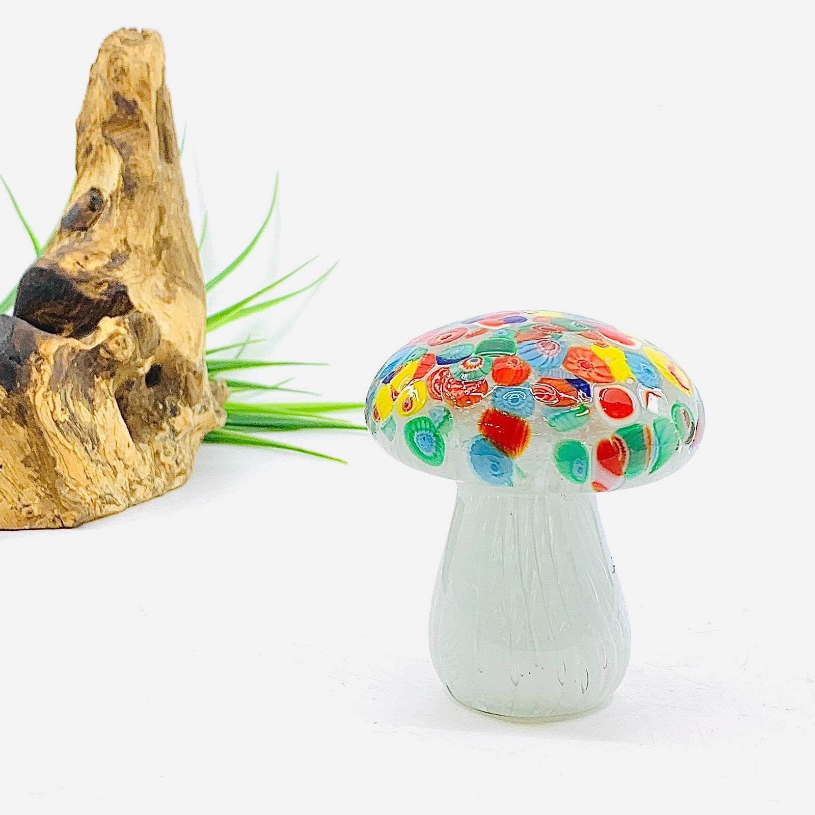 Glass Mushroom, Multi Cap Decor Chesapeake Bay 