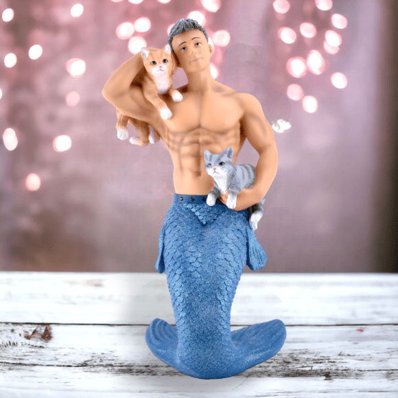 Kitty Cat Merman Ornament December Diamonds 