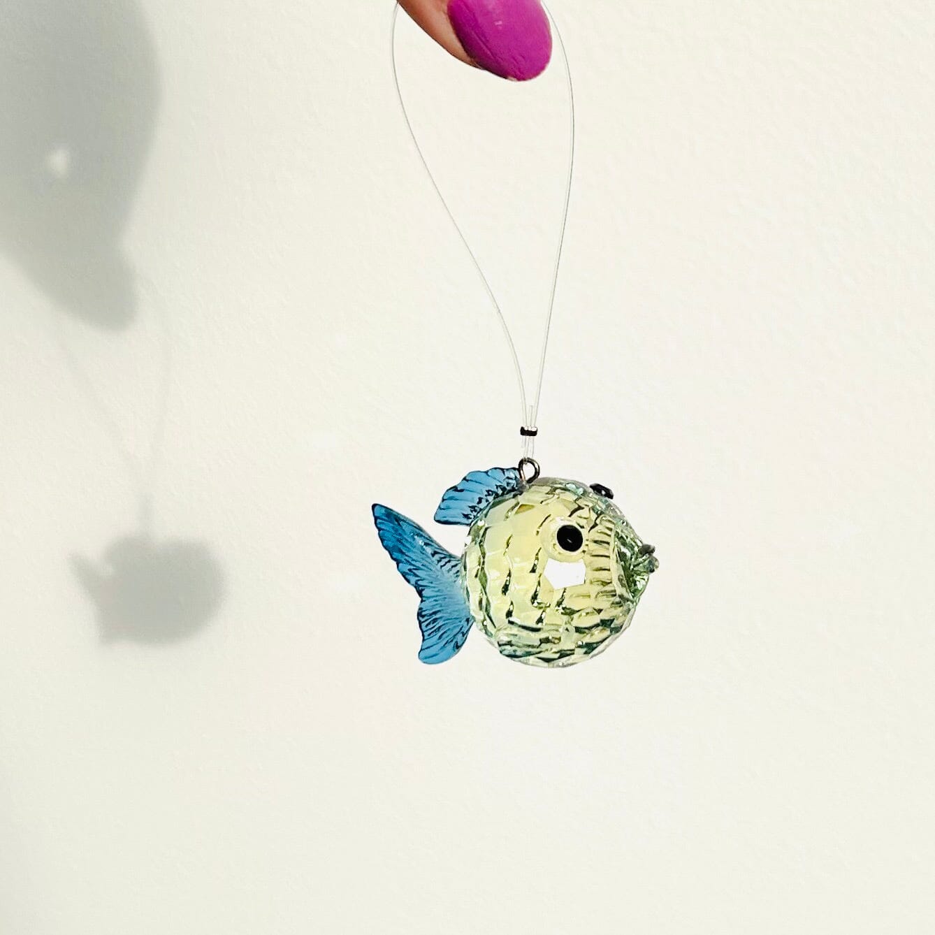 Crystal Acrylic Fish Ornament, Purple Ornament GANZ 