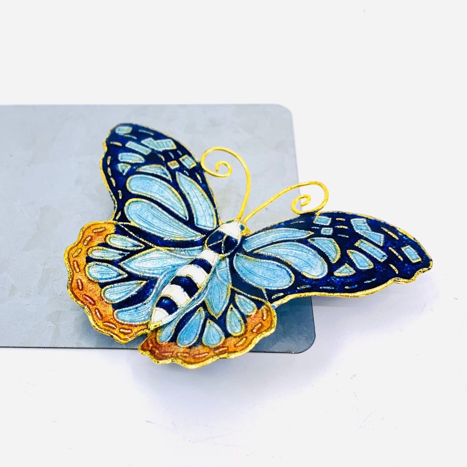 Pewter Enameled Butterfly Magnets -12 Decor Kubla Craft 