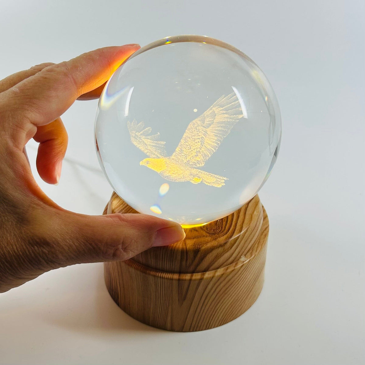 Eagle Rotating Crystal Ball Lamp CALLA PRODUCTS 
