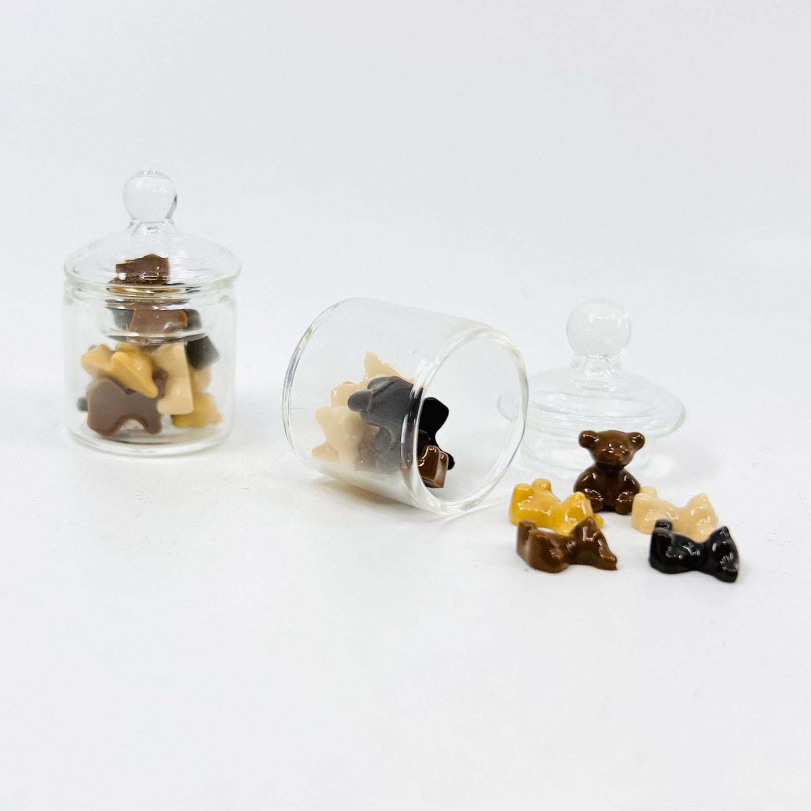 Tiniest Jar of Chocolate Bears Miniature - 