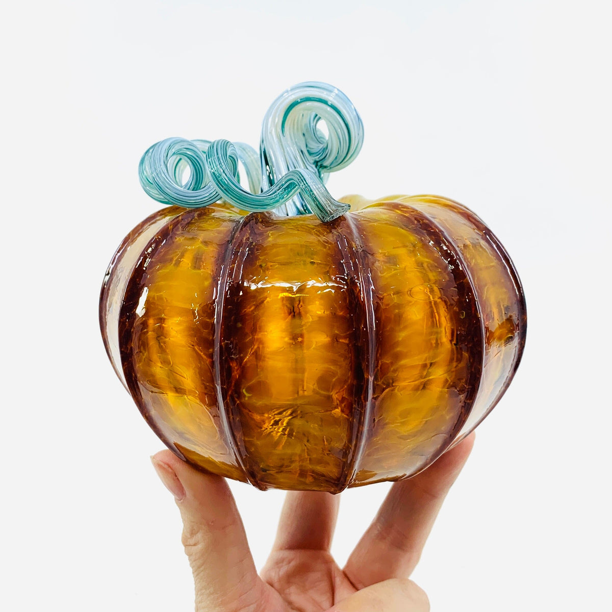 Daily Pumpkin 1193 Squat Daily Pumpkin Luke Adams Glass Blowing Studio 