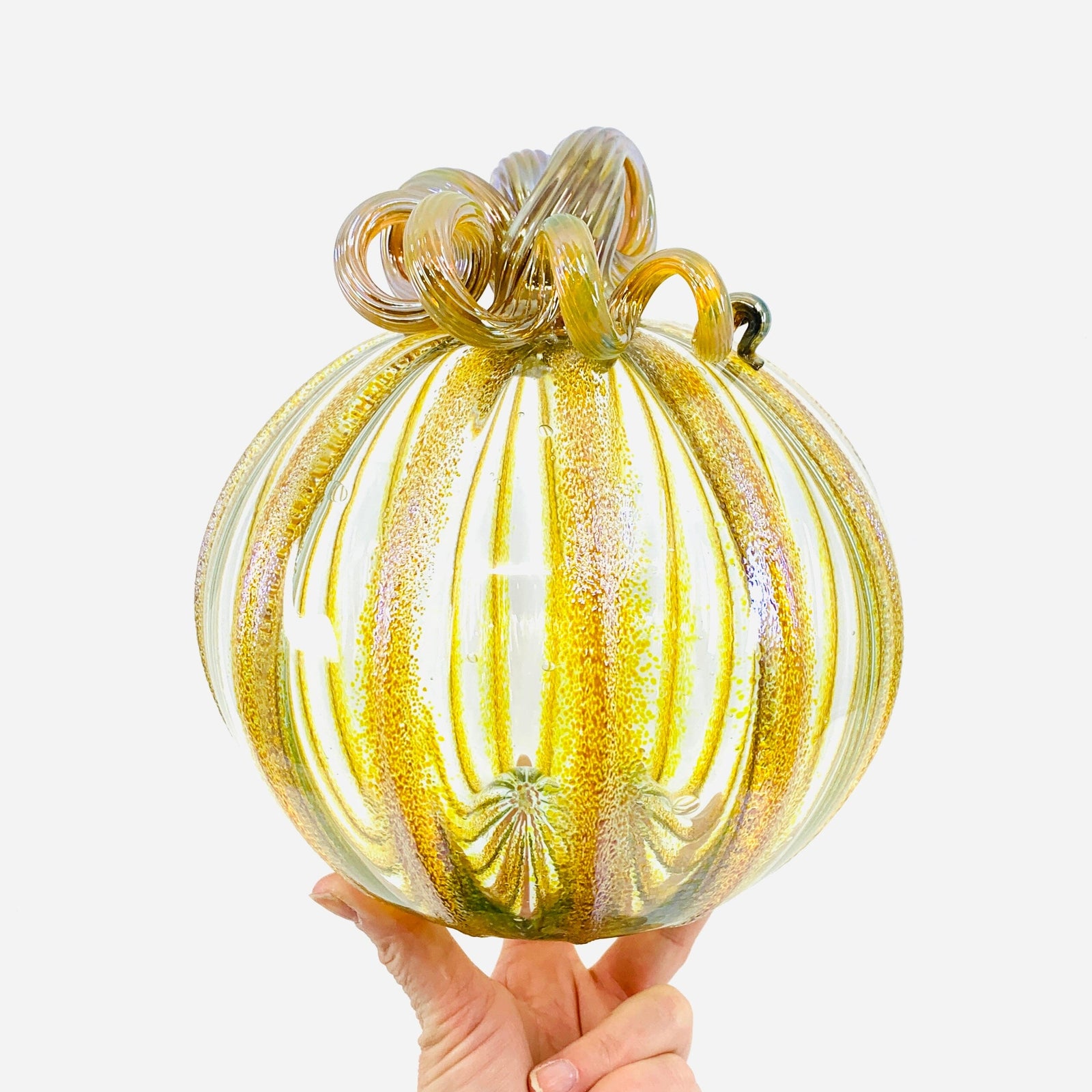 Daily Pumpkin 3320 Large Gabby Luke Adams Glass Blowing Studio 