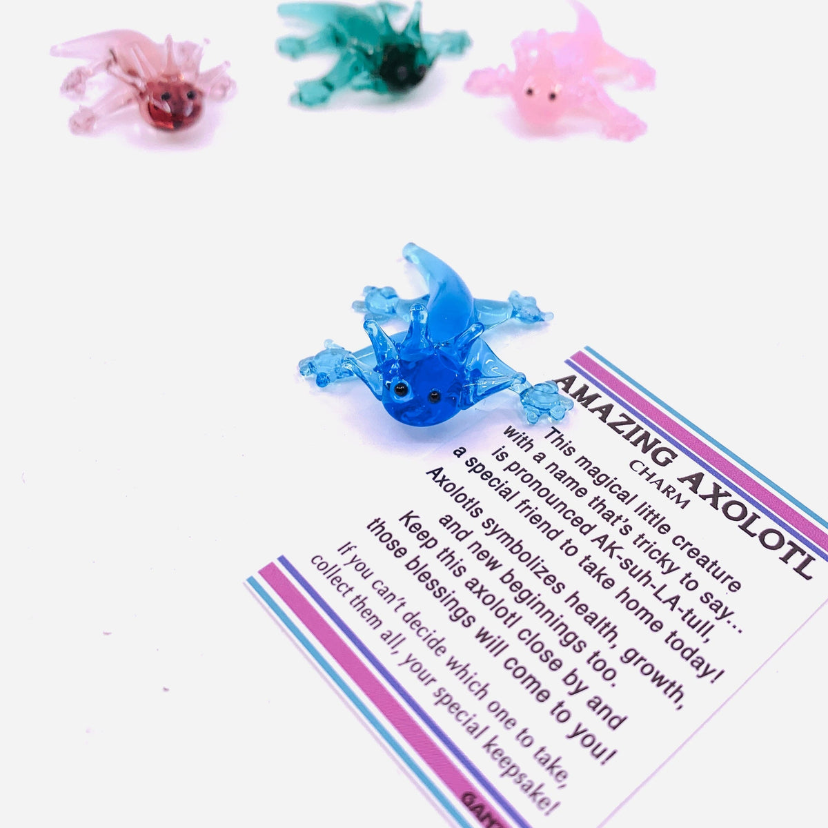 Amazing Axolotl Pocket Charm PT89 Miniature GANZ Blue 
