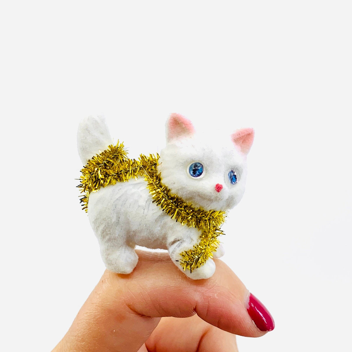 Meowy Christmas Charm, Gold - PT 145 GANZ 