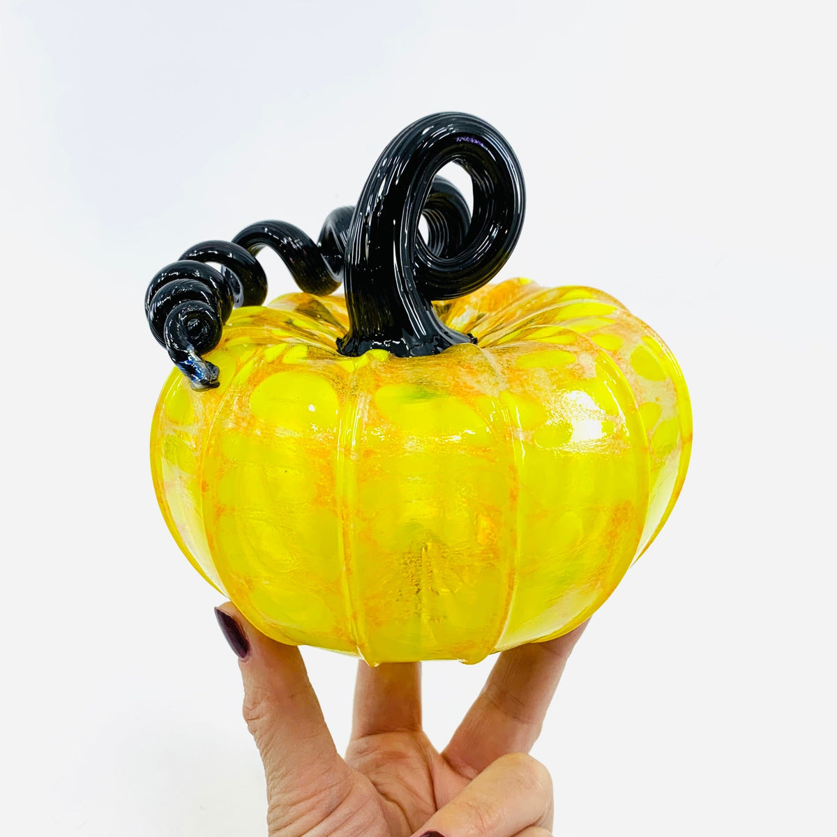 Daily Pumpkin 3925 Fall Squat Gabby Luke Adams Glass Blowing Studio 
