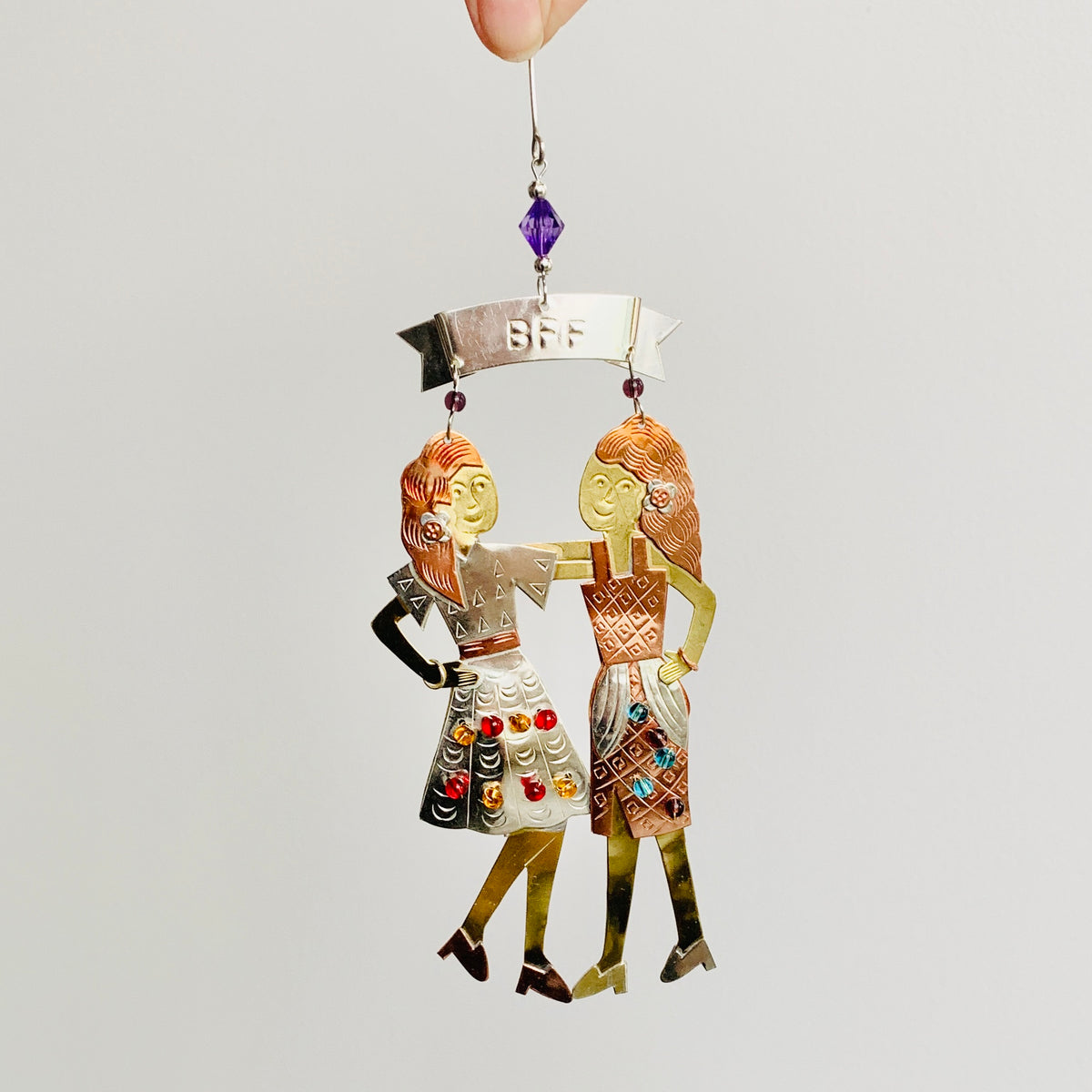 Mixed Metal Ornament, BFF'S