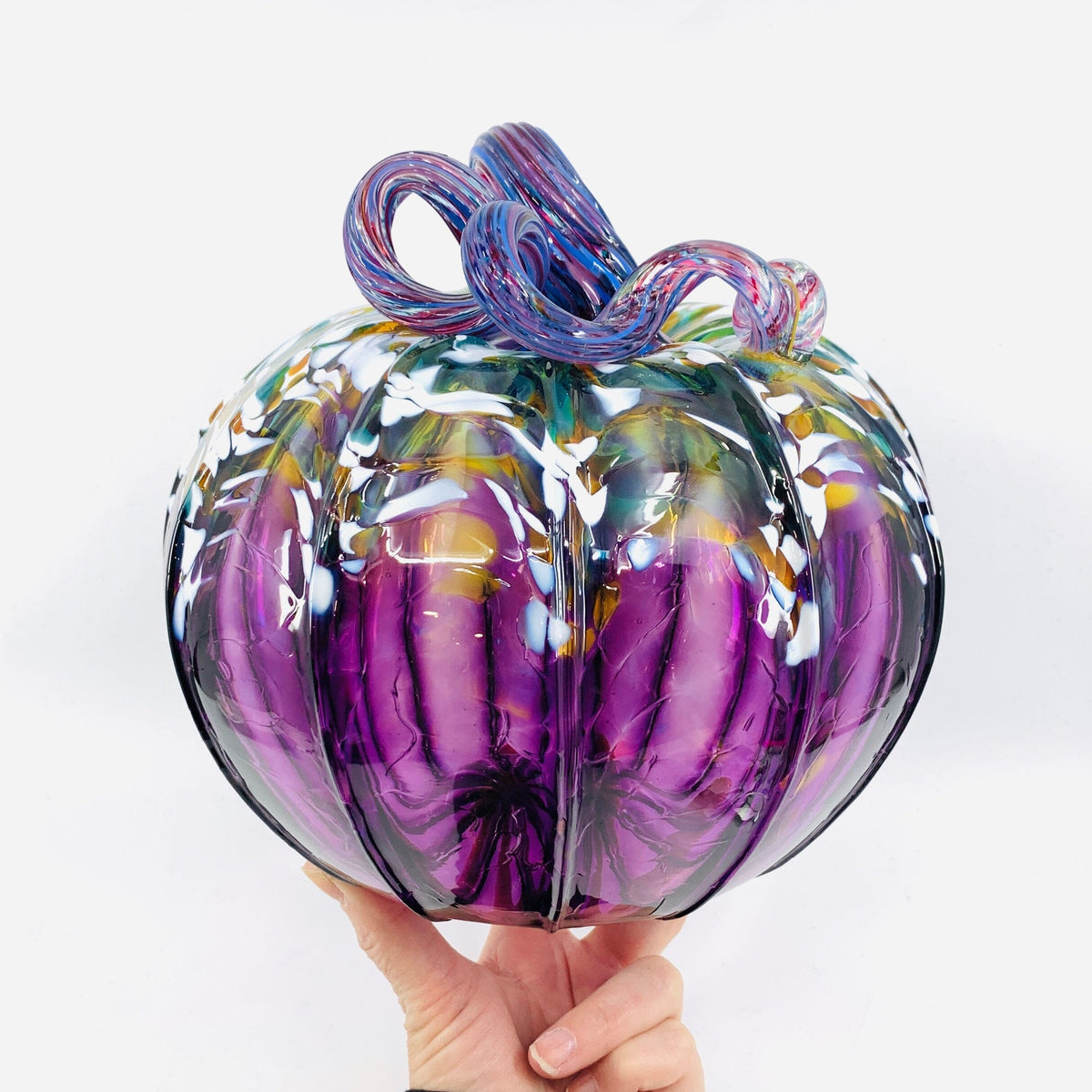 Daily Pumpkin Purple Potion Large Daily Pumpkin Luke Adams Glass Blowing Studio 
