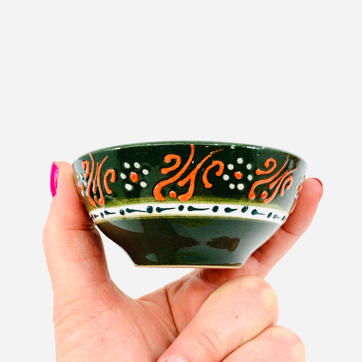 Handmade Turkish Bowl with Cat Design 175