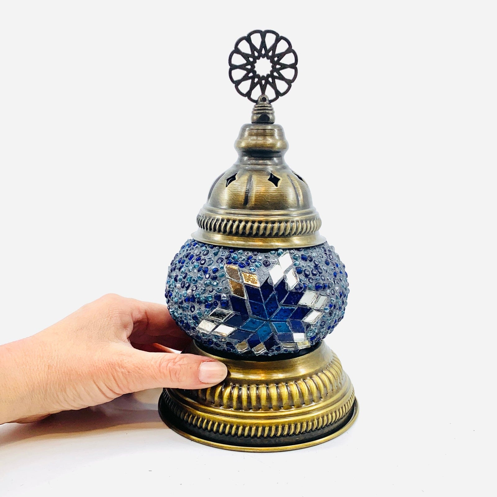Turkish Mosaic Mini Lamp, 5 Decor Natto USA 