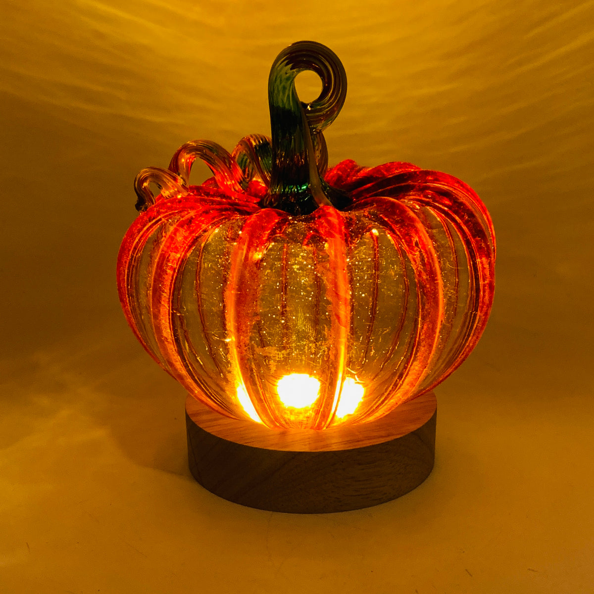 Cordless Wooden Lighted Base