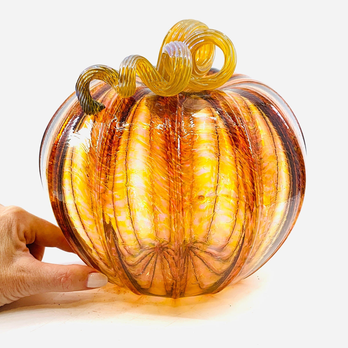 Daily Pumpkin Harvest Large Daily Pumpkin Luke Adams Glass Blowing Studio 
