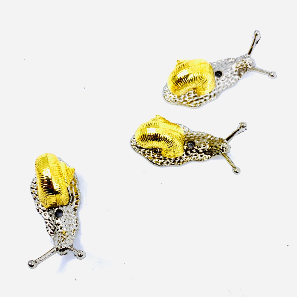 Tiny Pet Garden Mixed Metal Snail Miniature - 