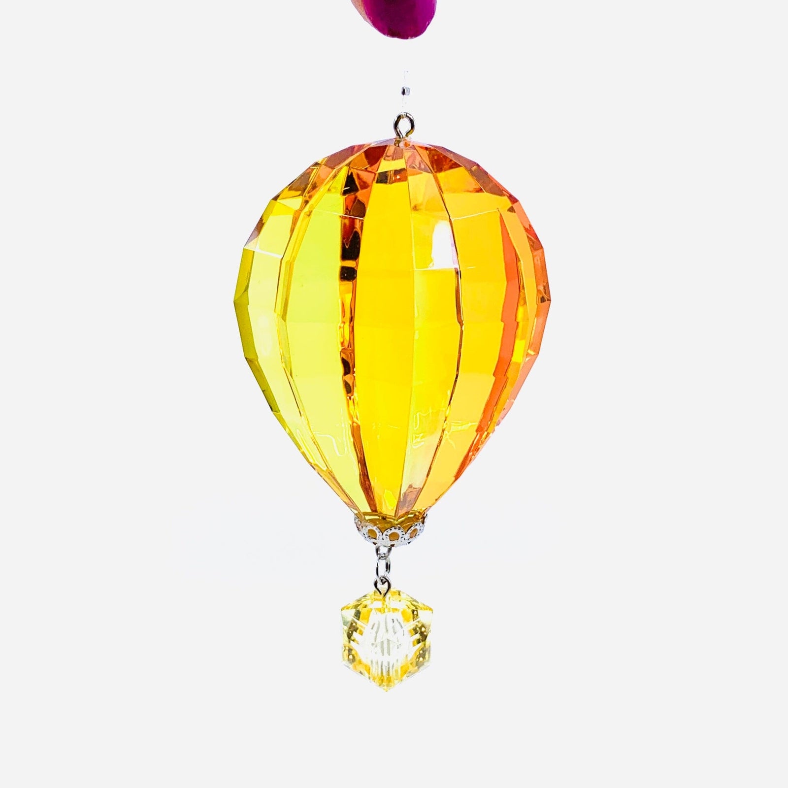 Hot Air Balloon Crystal Ornament, 3 Ornament GANZ 