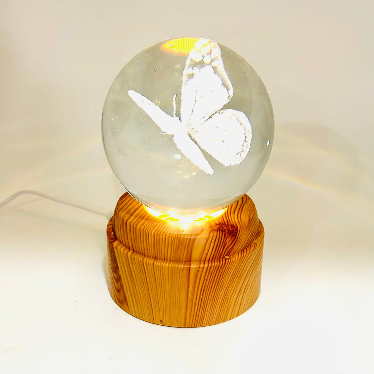 Butterfly Rotating Crystal Ball Lamp CALLA PRODUCTS 