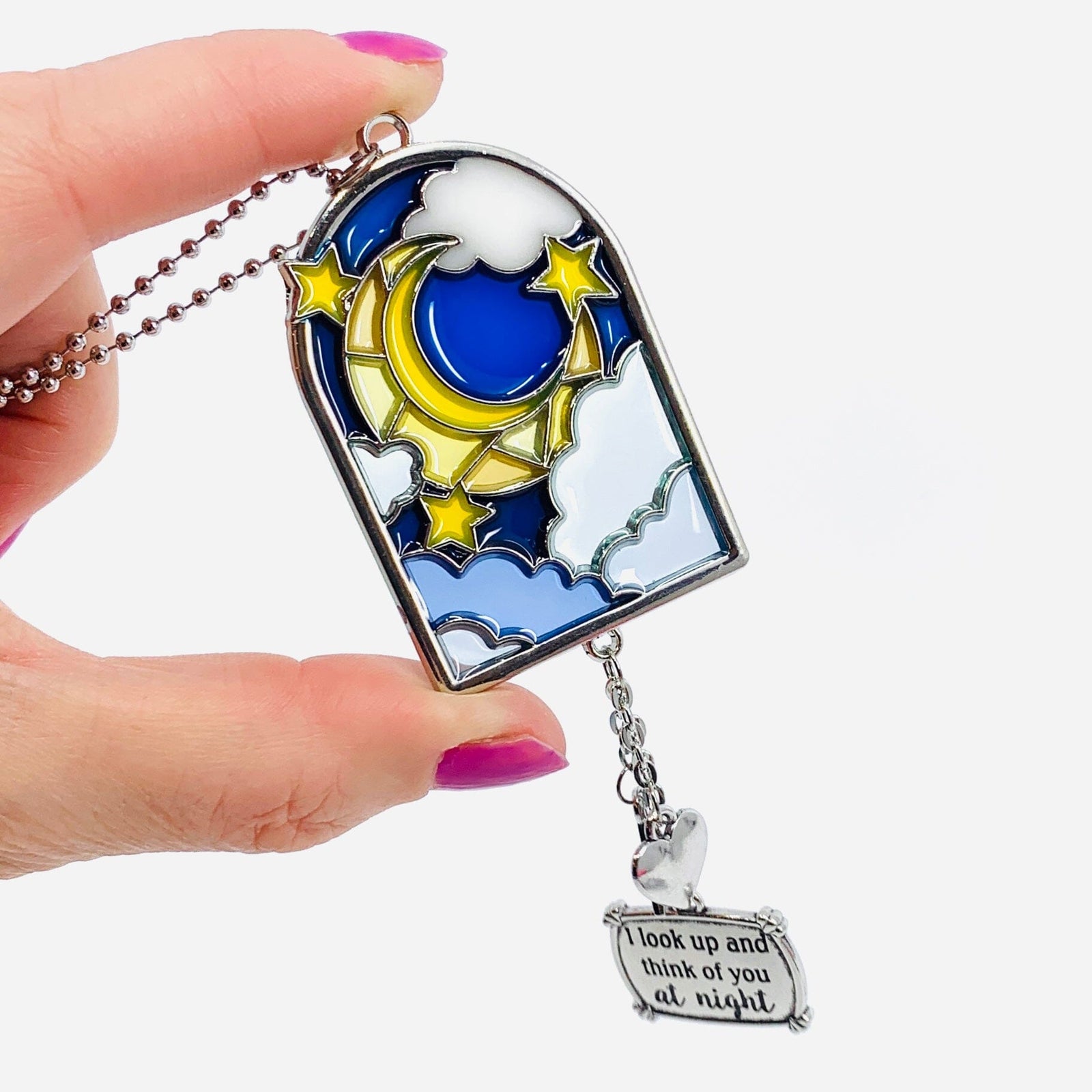 Night-Time Enamel Car Charm Ornament GANZ 