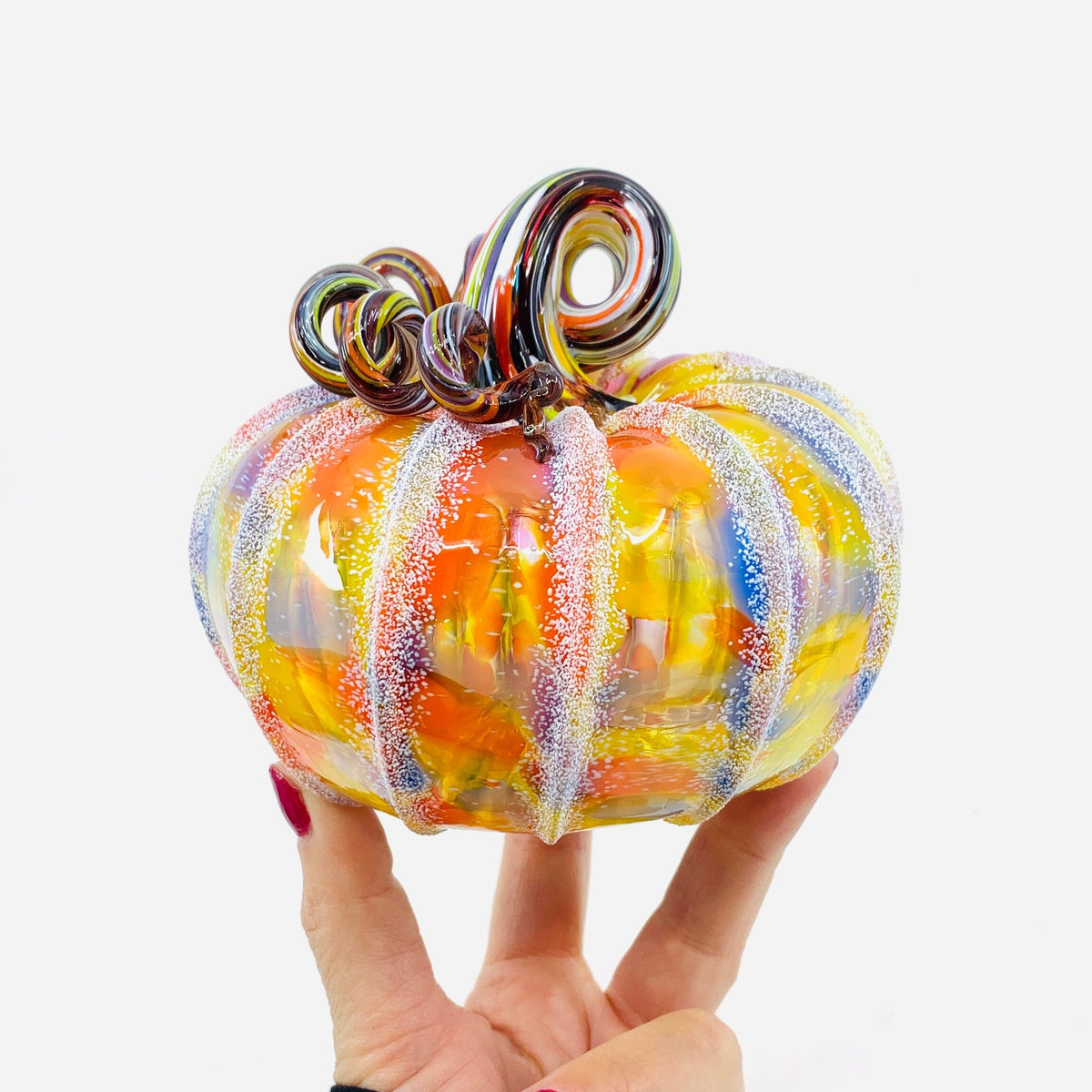 Daily Pumpkin 2052 Snowfall Squat Gabby Luke Adams Glass Blowing Studio 