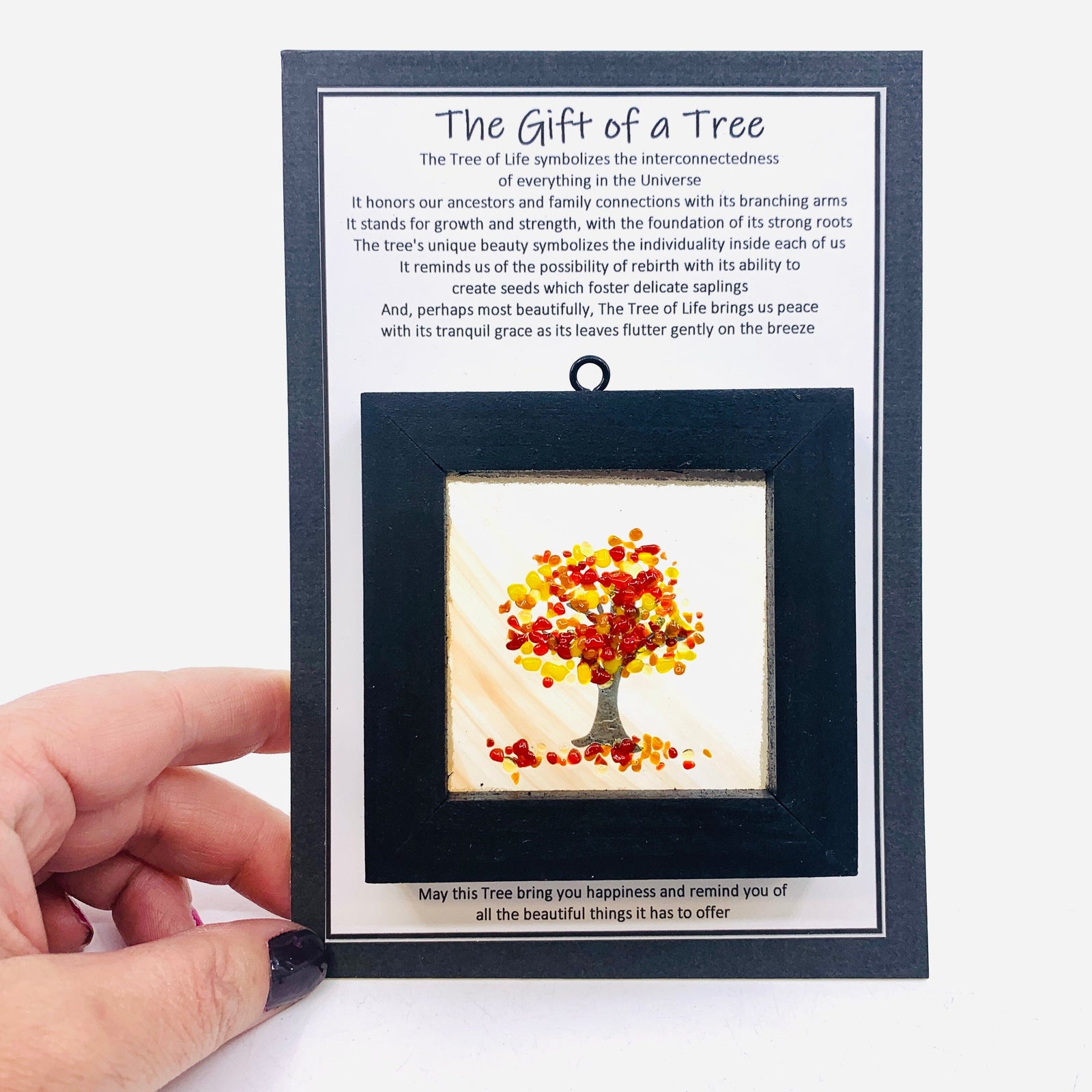 Fused Glass Tree of Life Shadow Box 184 Decor Glimmer Glass Gifts 