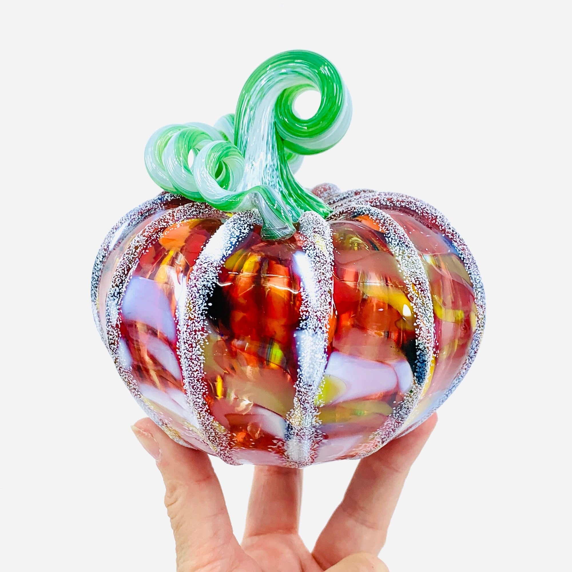 Daily Pumpkin 1718 Holiday Snowfall Squat Gabby Luke Adams Glass Blowing Studio 