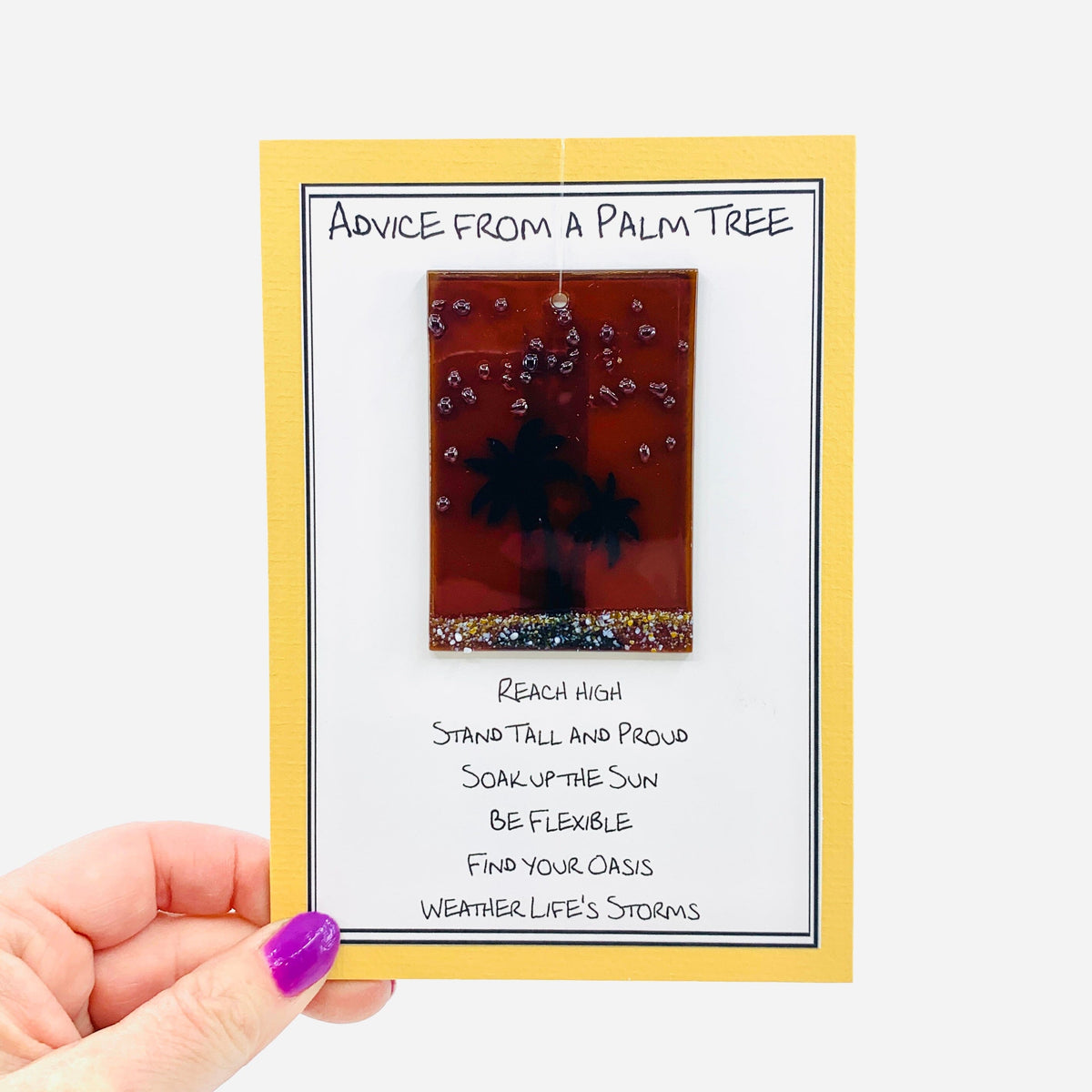 Fused Glass Advice From a Palm Tree 22 Decor Glimmer Glass Gifts 
