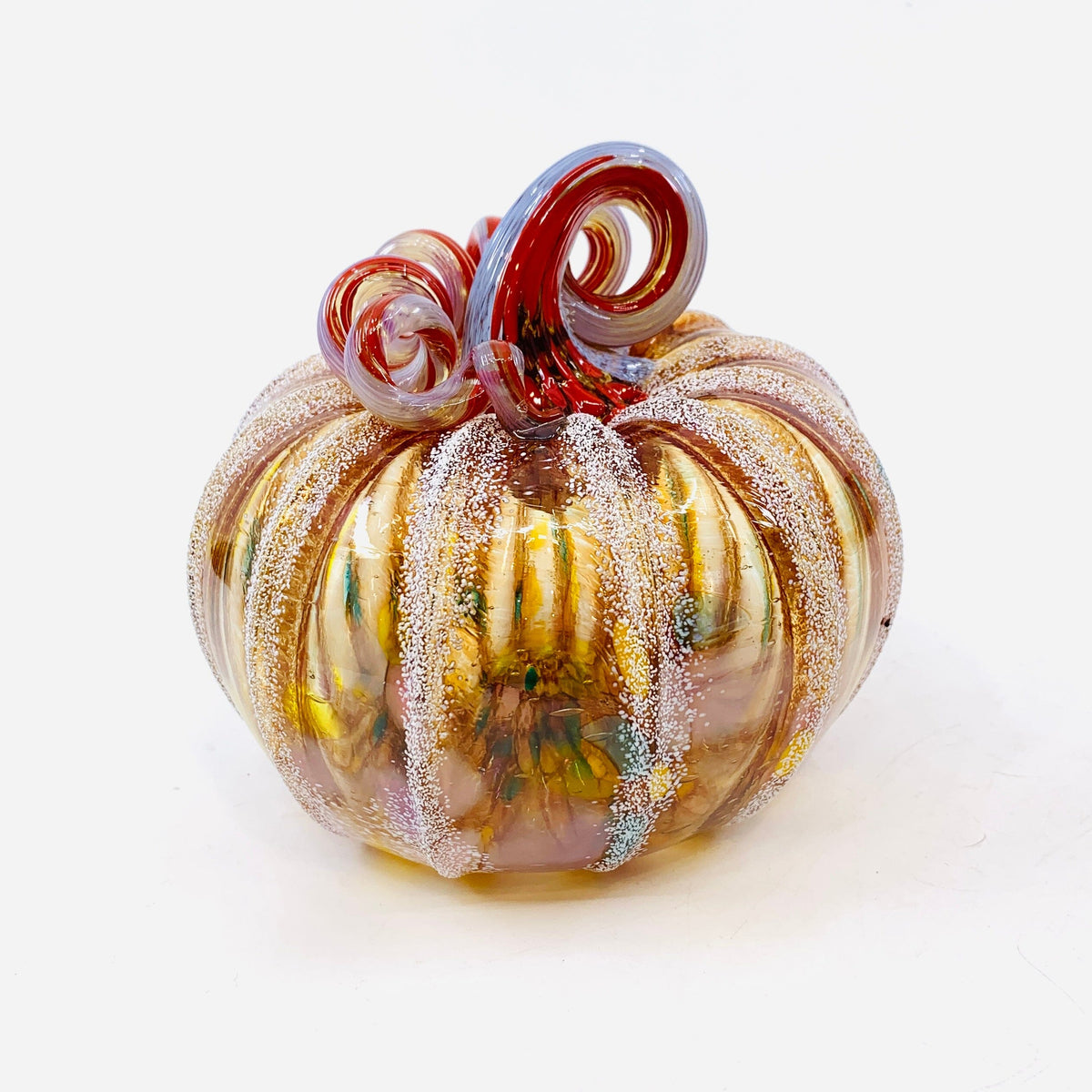 Daily Pumpkin 1687 Holiday Snowfall Squat Gabby Luke Adams Glass Blowing Studio 