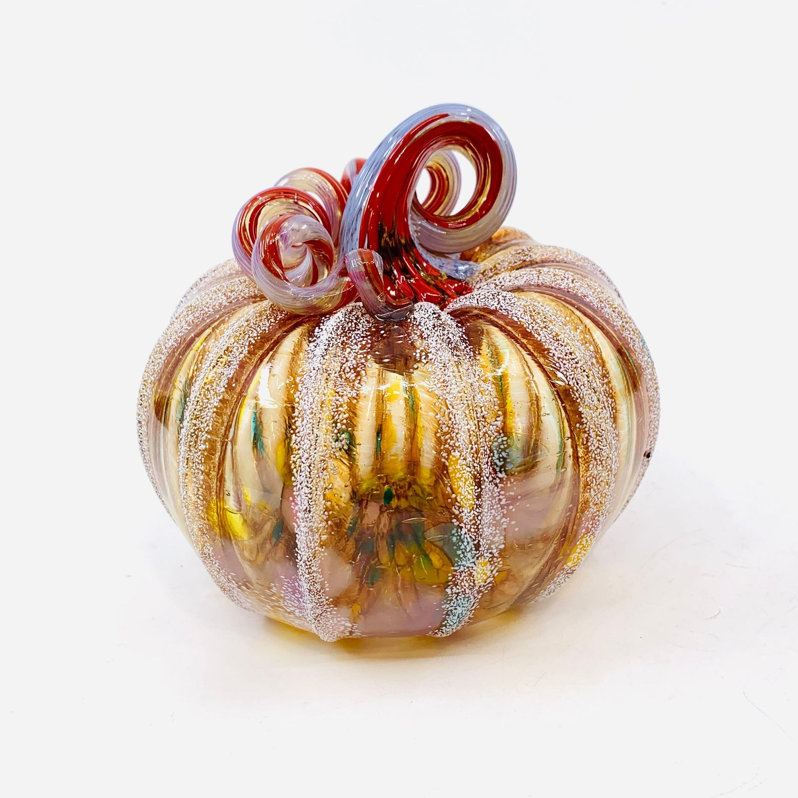 Daily Pumpkin 1687 Holiday Snowfall Squat Gabby Luke Adams Glass Blowing Studio 