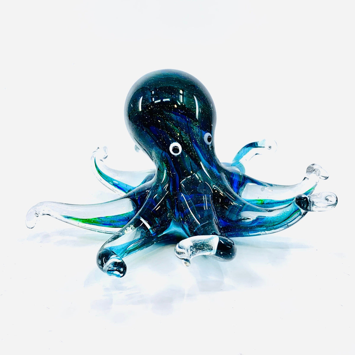 Blue Sparkle Octopus Paperweight