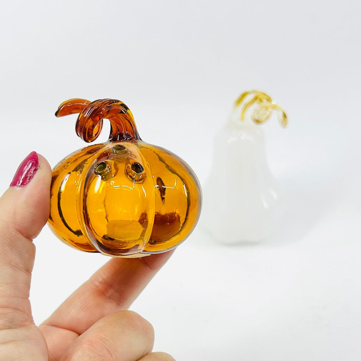 Glass Pumpkin Salt and Pepper Shakers Decor Gift Essentials 